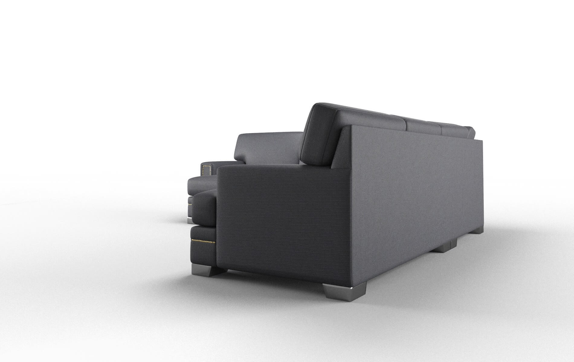 Barcelona Parker Midnight Sectional metal legs 4