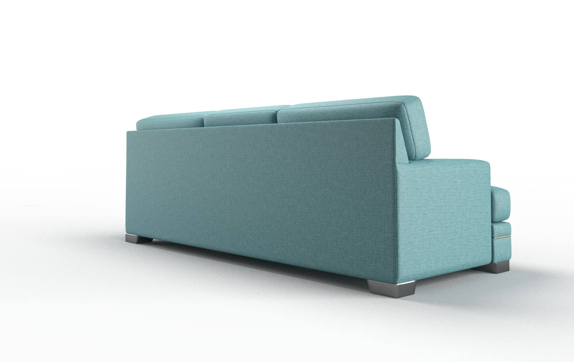 Barcelona Parker Turquoise Sofa metal legs 5