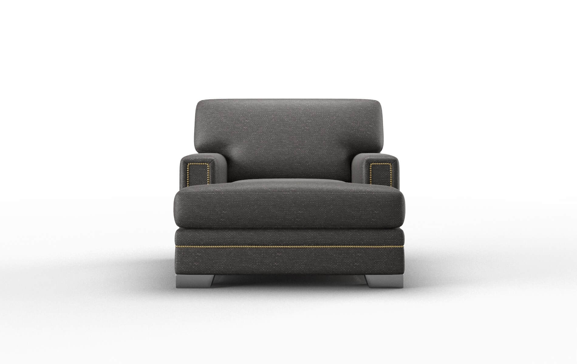 Barcelona Phoenix Chocolate Chair metal legs 1