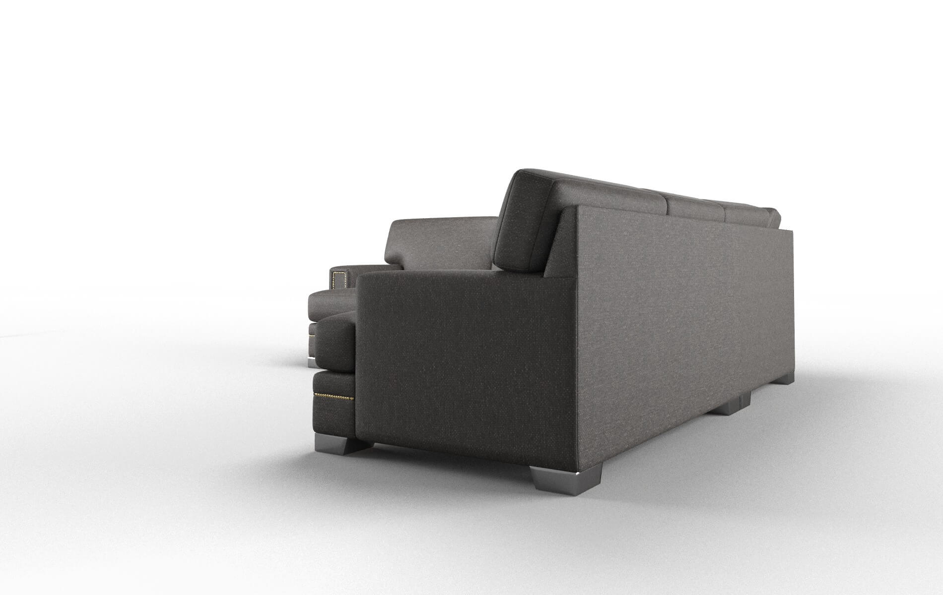 Barcelona Phoenix Chocolate Sectional metal legs 4