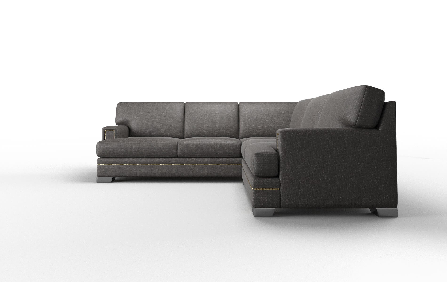 Barcelona Phoenix Chocolate Sectional metal legs 5