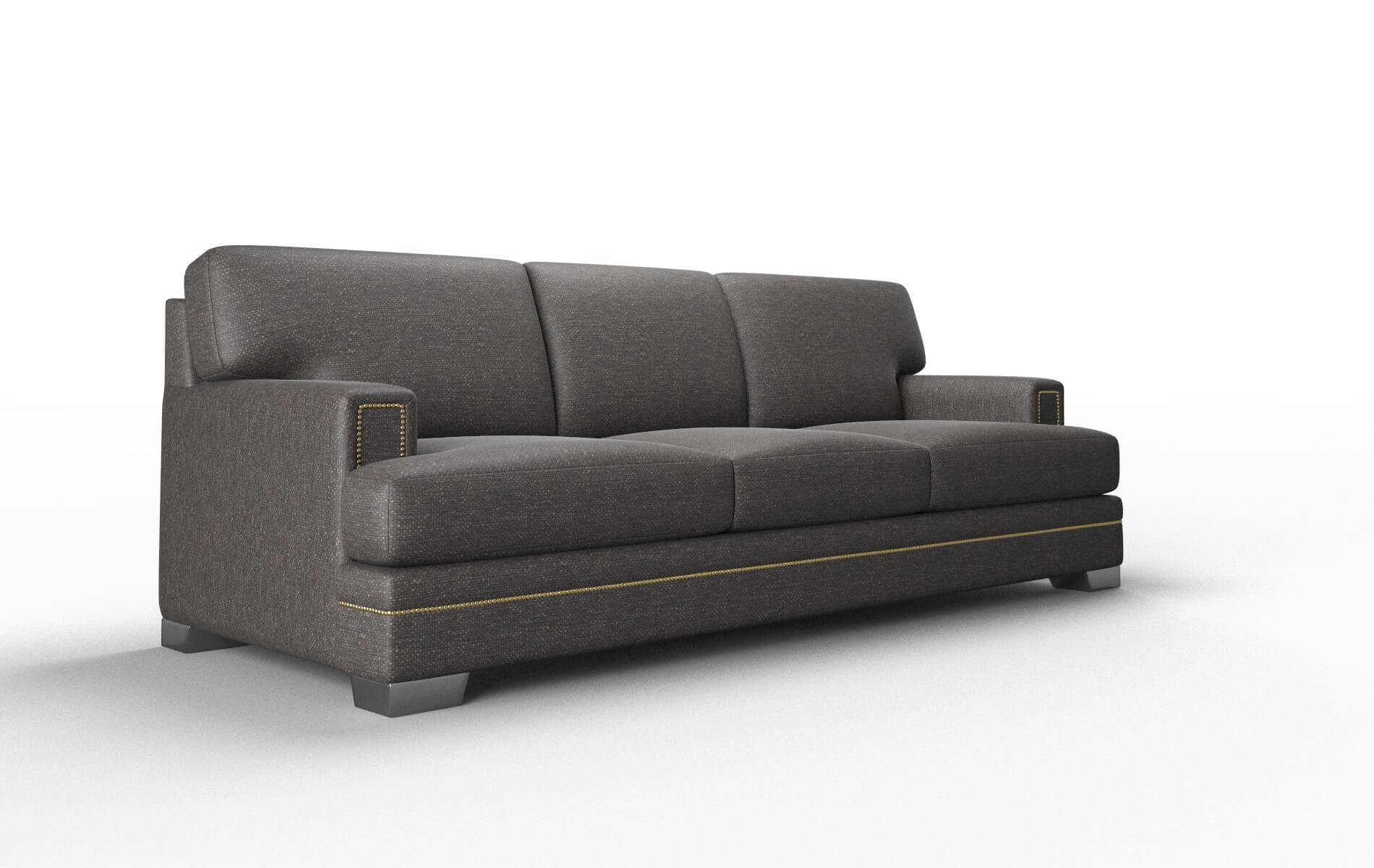 Barcelona Phoenix Chocolate Sofa metal legs 2
