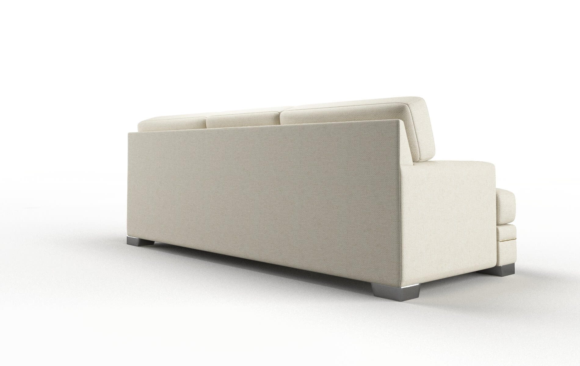 Barcelona Phoenix Ivory Sofa metal legs 5