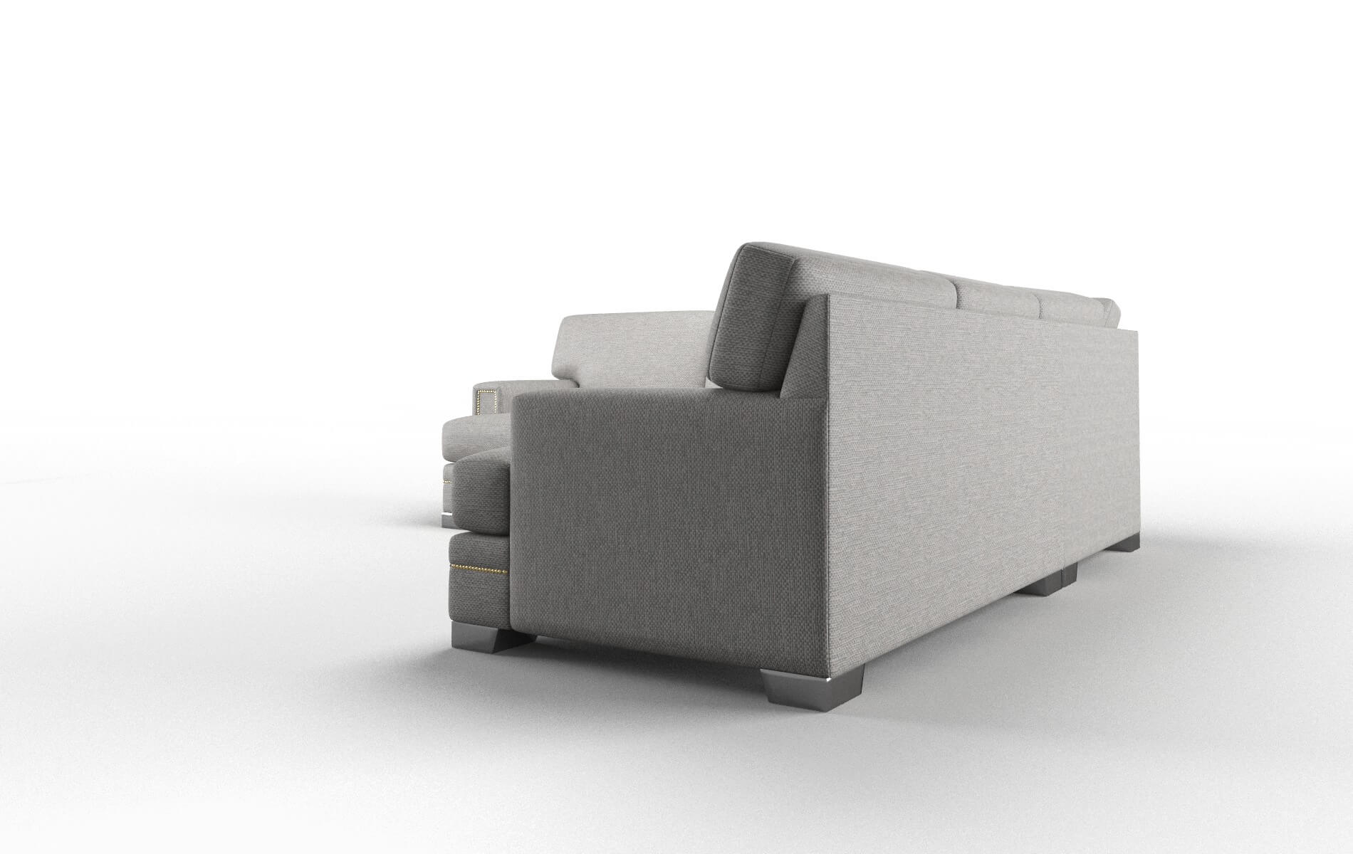 Barcelona Phoenix Smoke Sectional metal legs 4