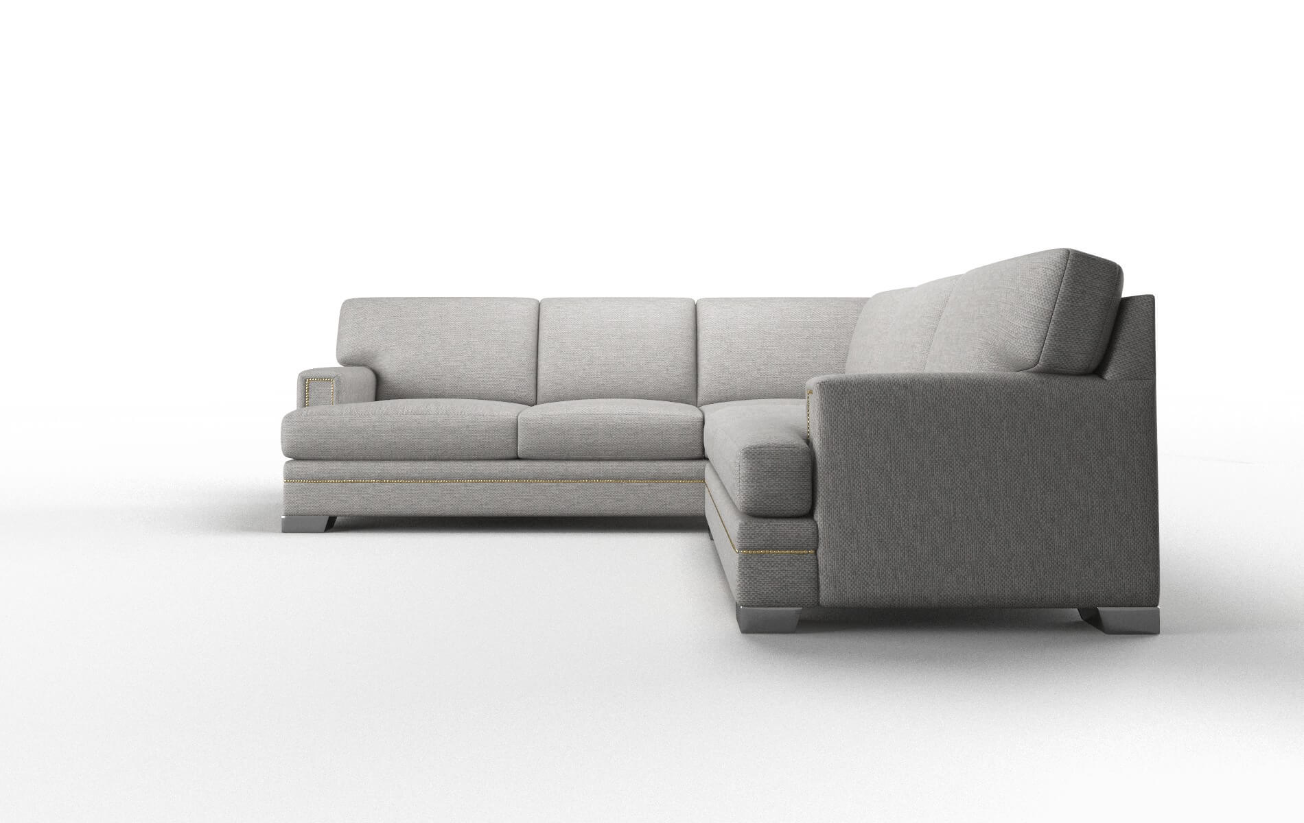 Barcelona Phoenix Smoke Sectional metal legs 5