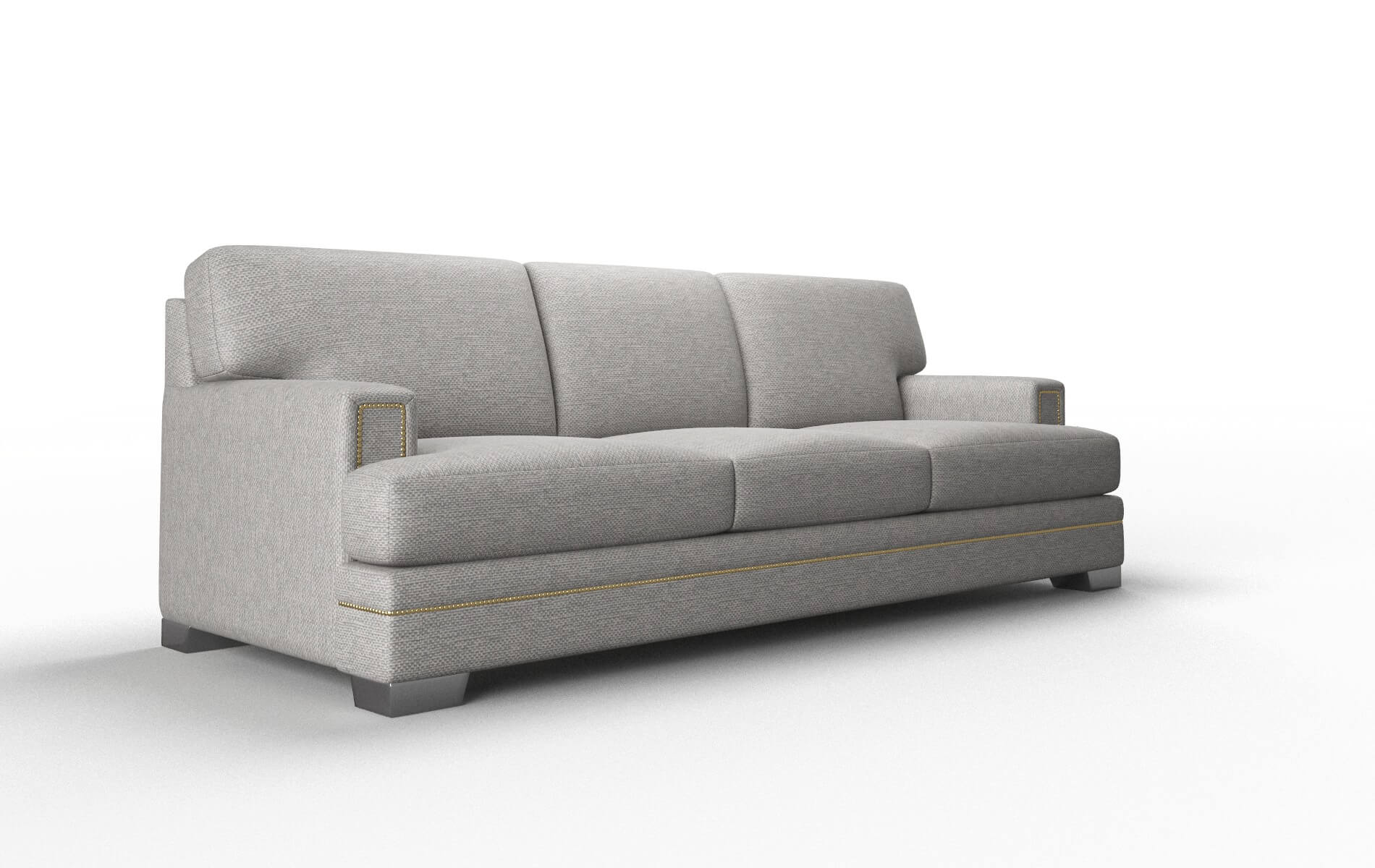 Barcelona Phoenix Smoke Sofa metal legs 2
