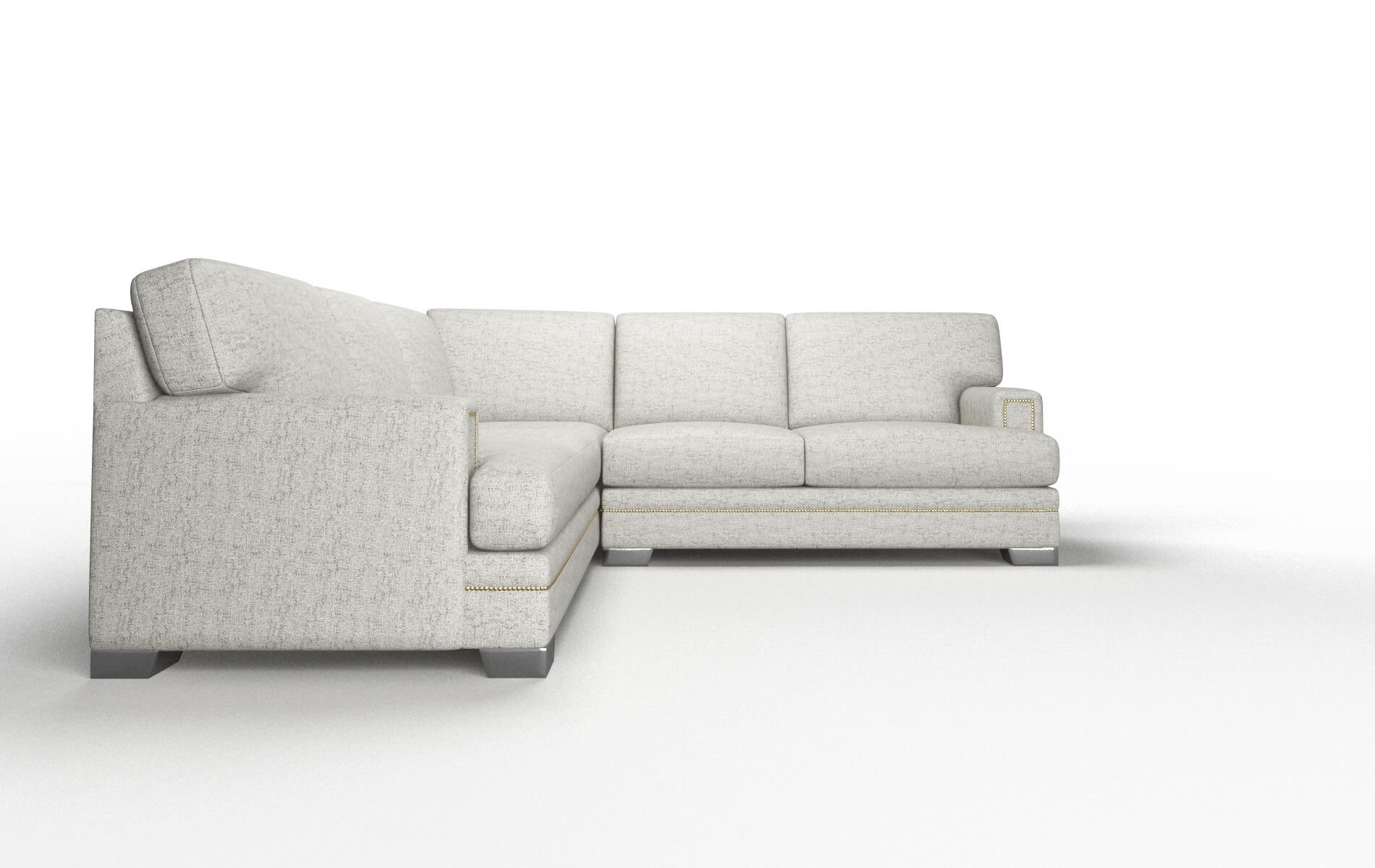 Barcelona Prime Gravel Sectional metal legs 2