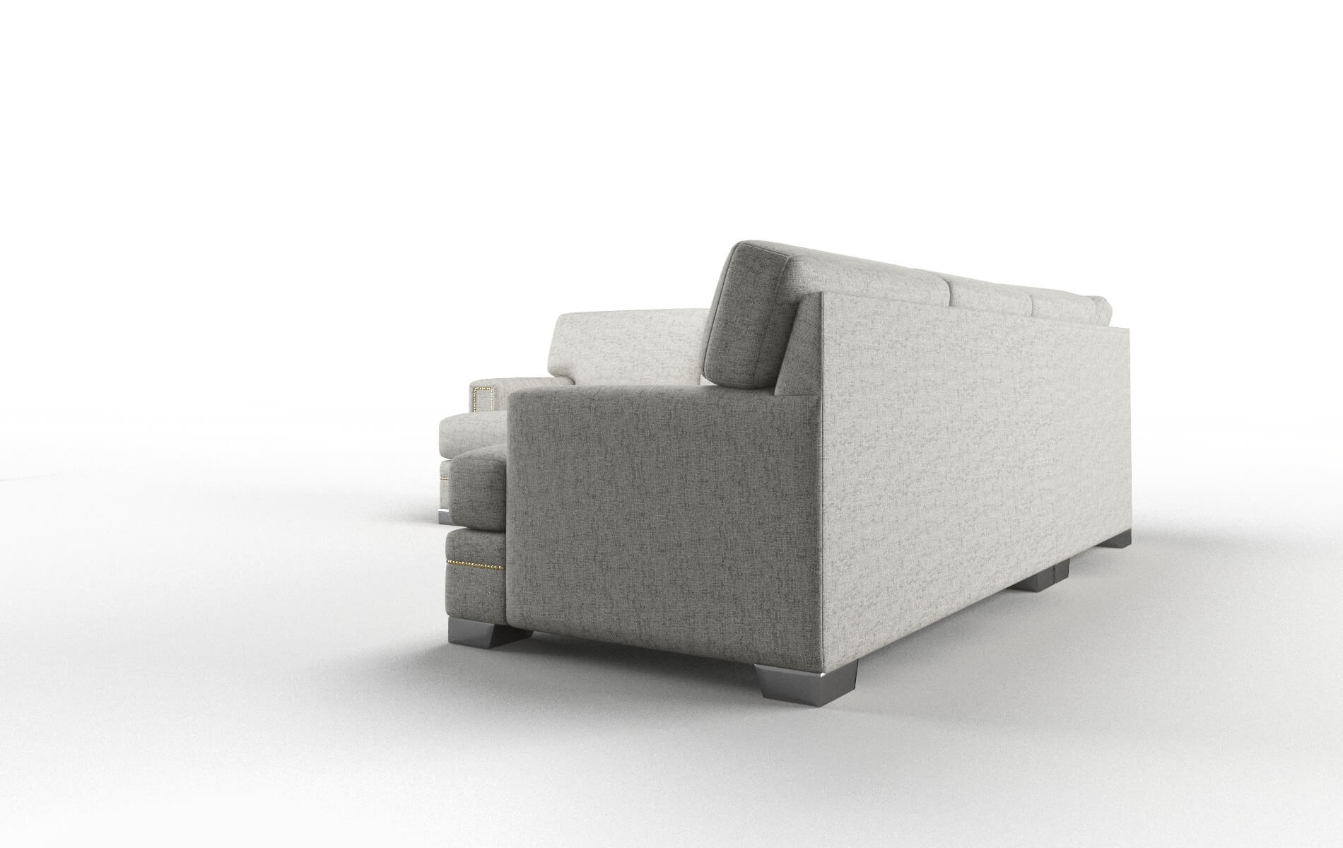 Barcelona Prime Gravel Sectional metal legs 4