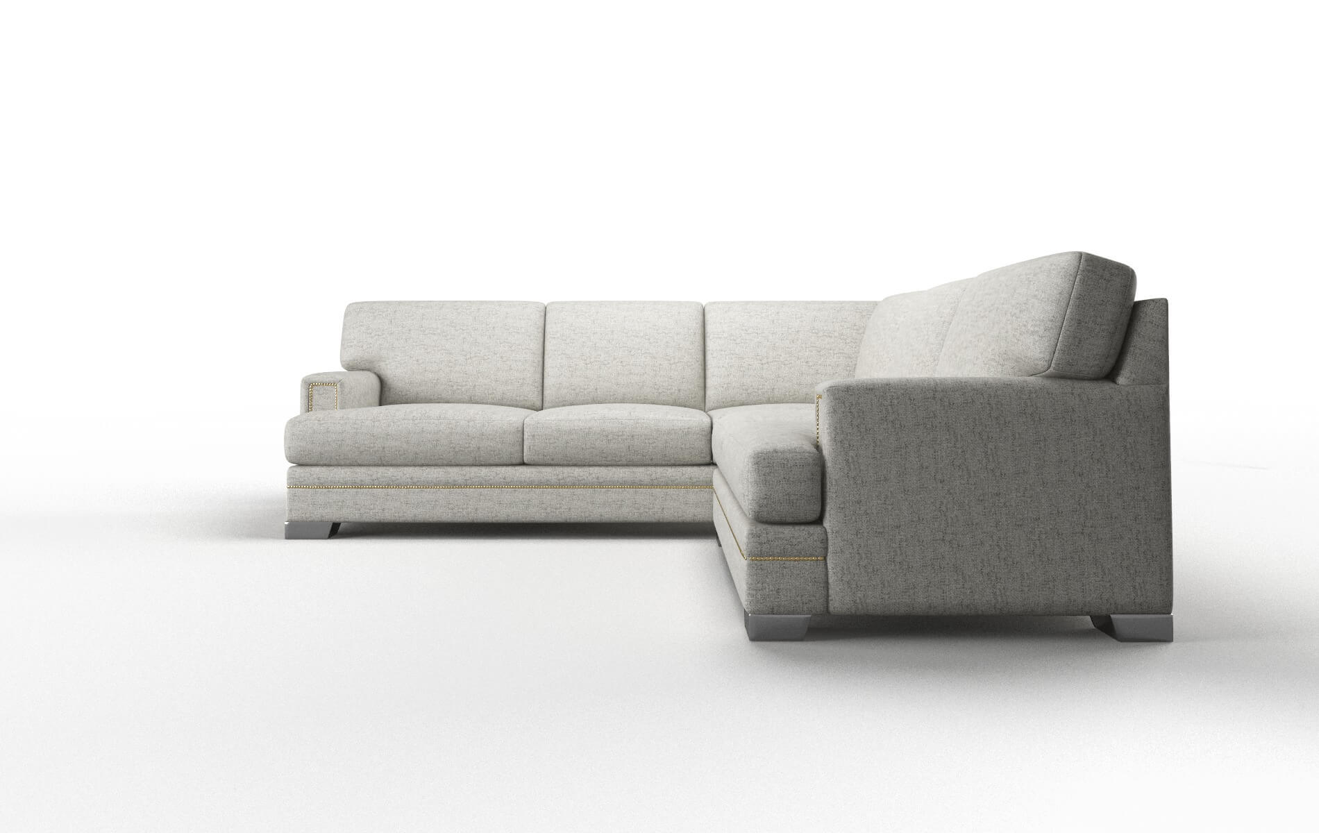 Barcelona Prime Gravel Sectional metal legs 5