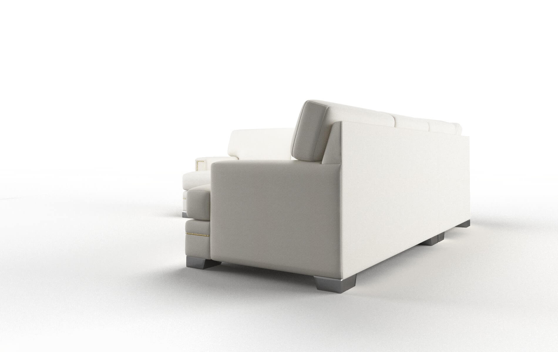 Barcelona R_prize Cream Sectional metal legs 4