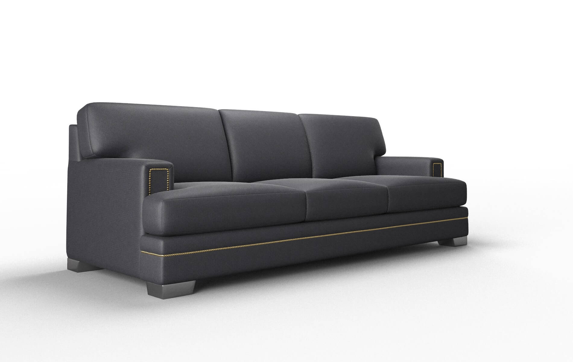 Barcelona Redondo Navy Sofa metal legs 2