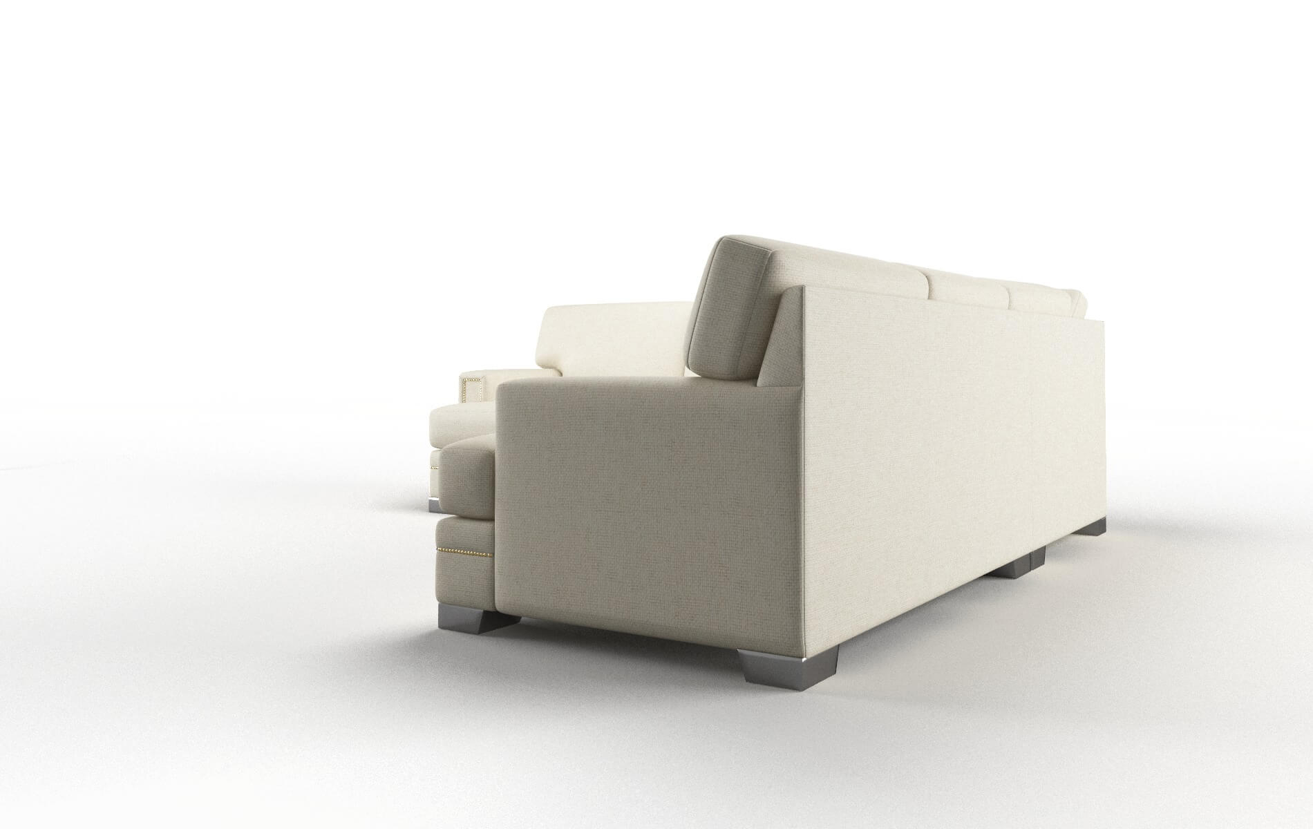 Barcelona Redondo Oyster Sectional metal legs 4