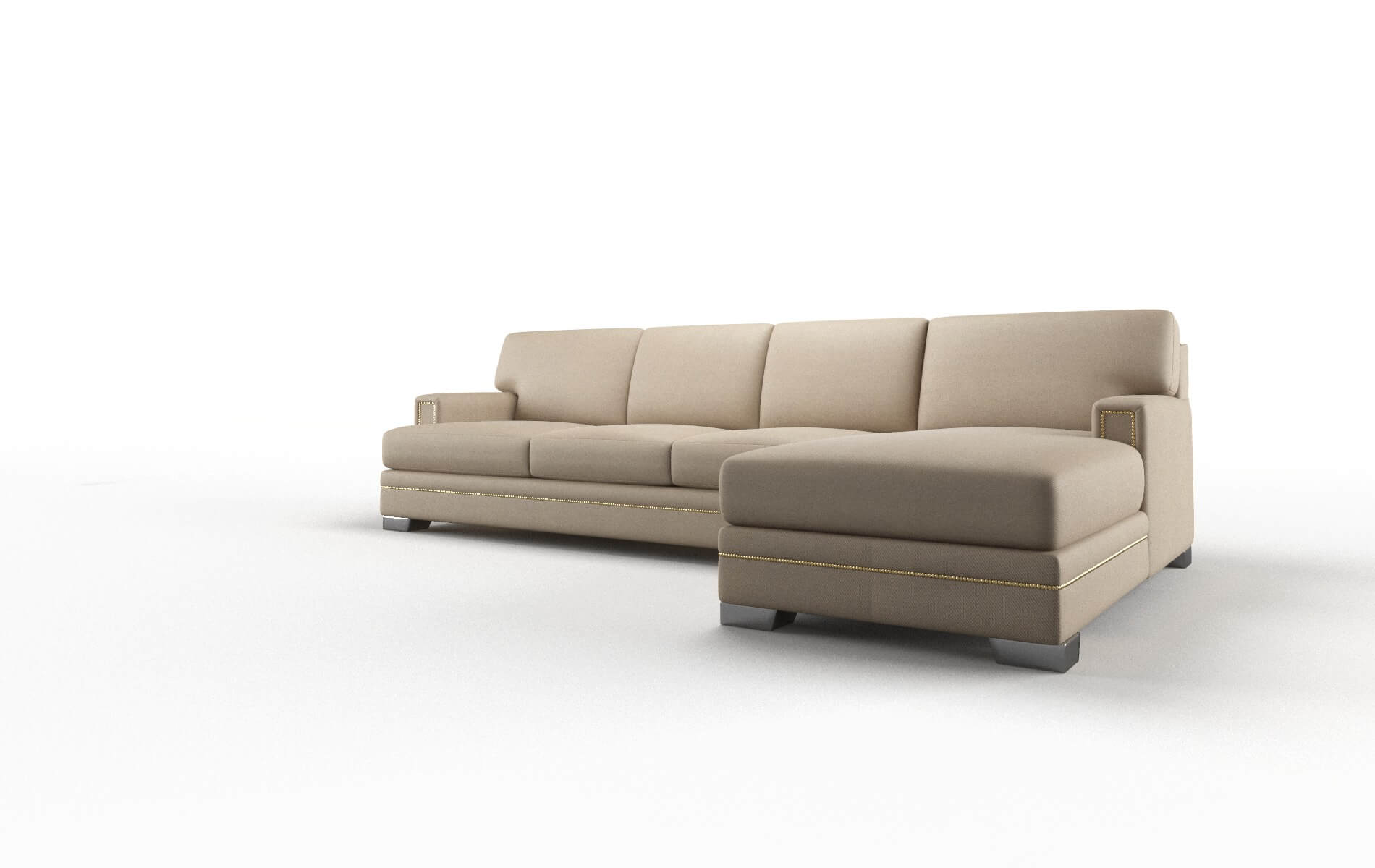 Barcelona Rocket Cappuccino Panel metal legs 4