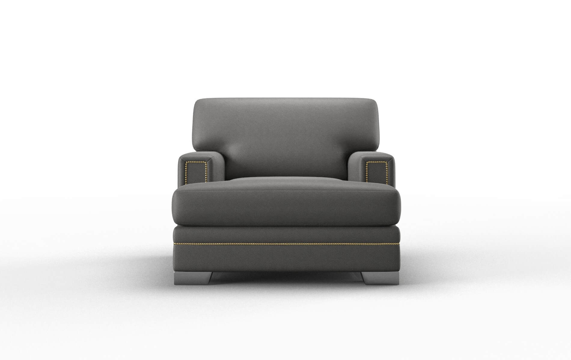 Barcelona Rocket Charcoal Chair metal legs 1