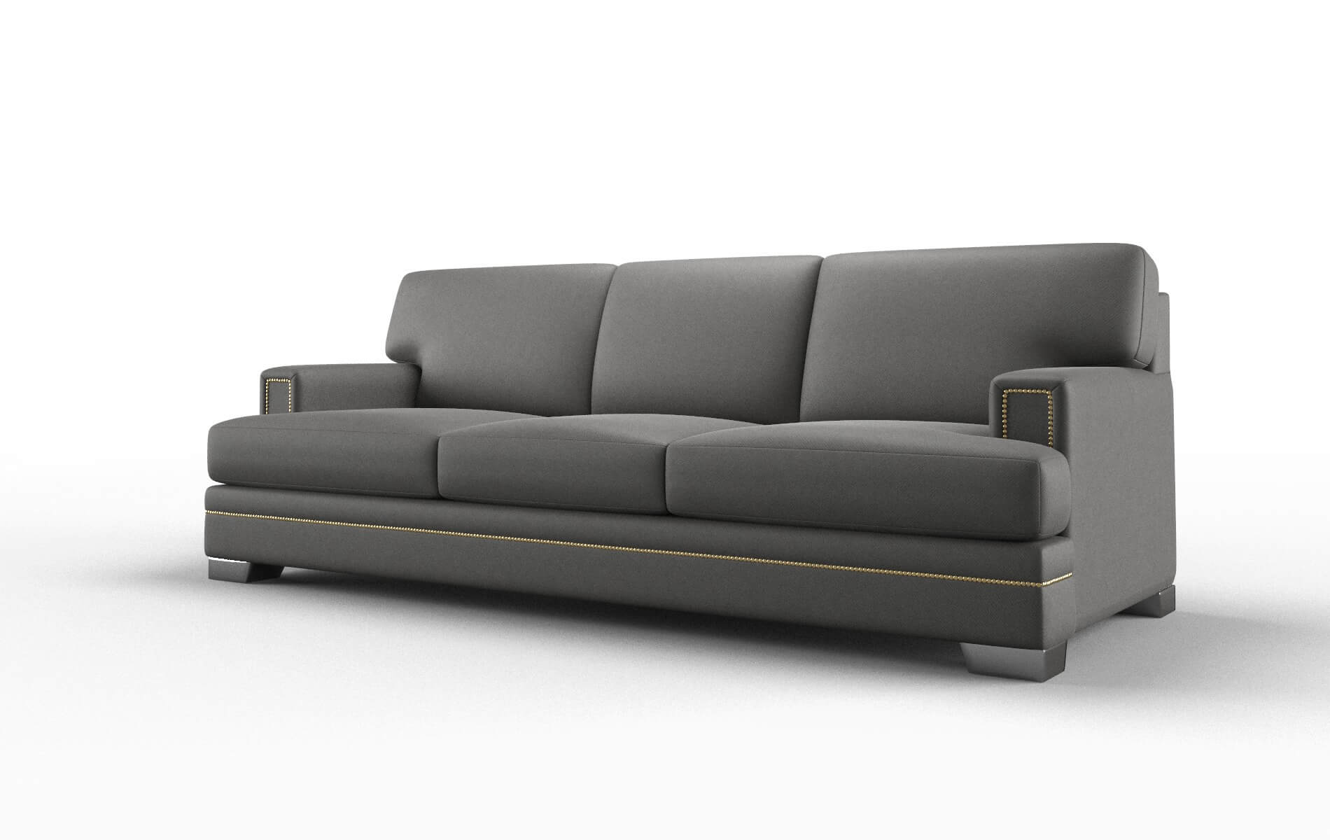 Barcelona Rocket Charcoal Sofa metal legs 4