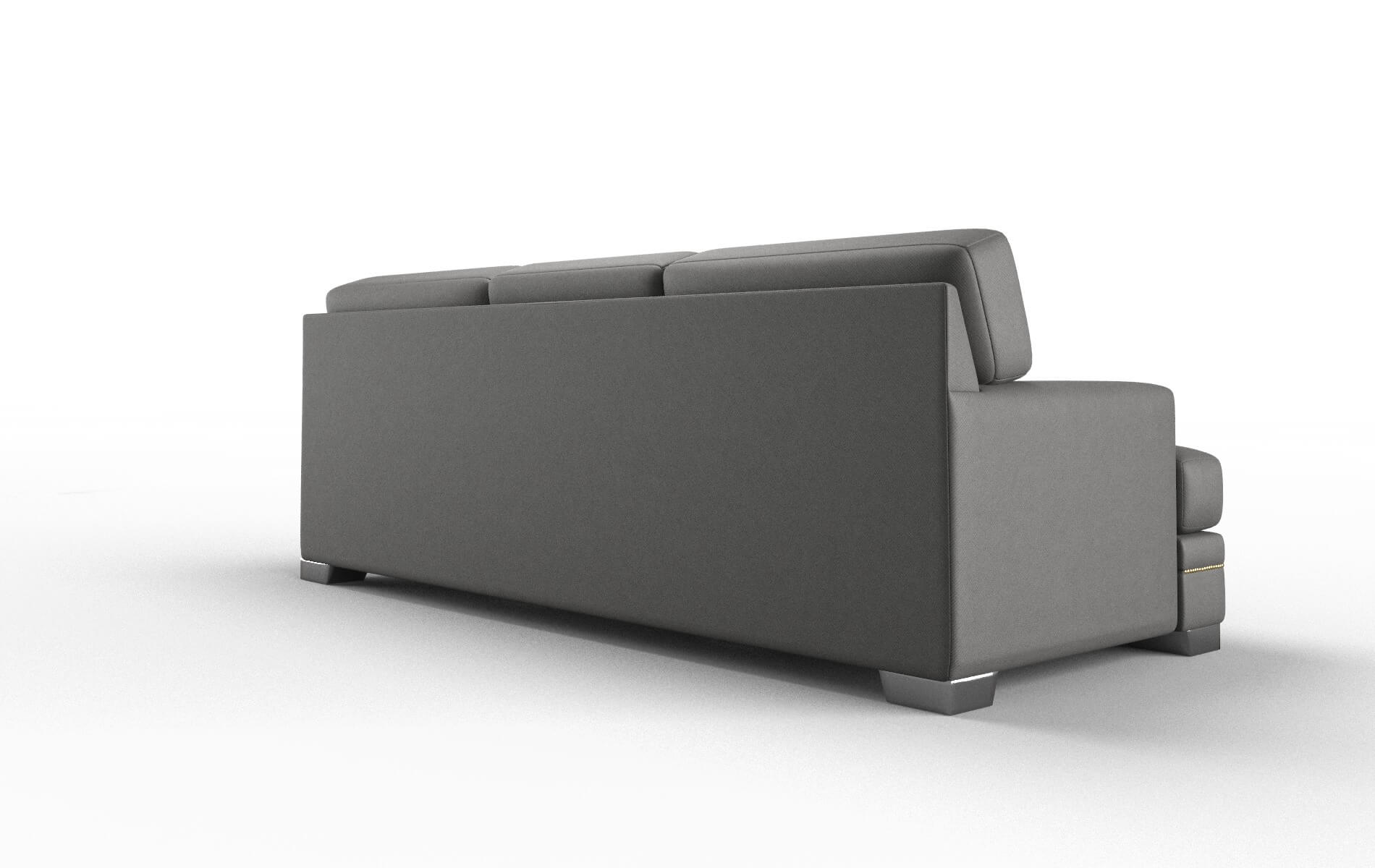 Barcelona Rocket Charcoal Sofa metal legs 5