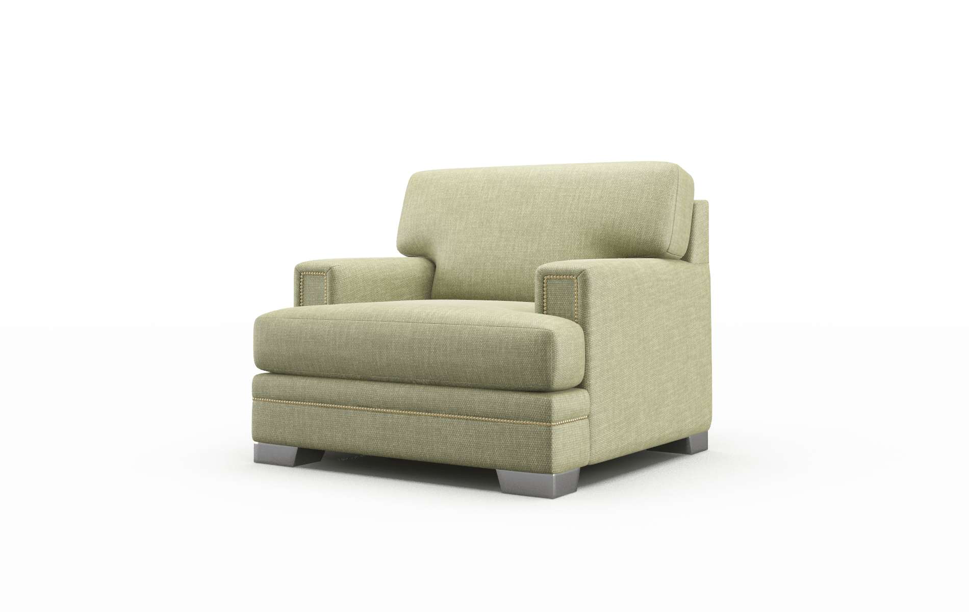 Barcelona Rocket Evergreen Chair metal legs 4