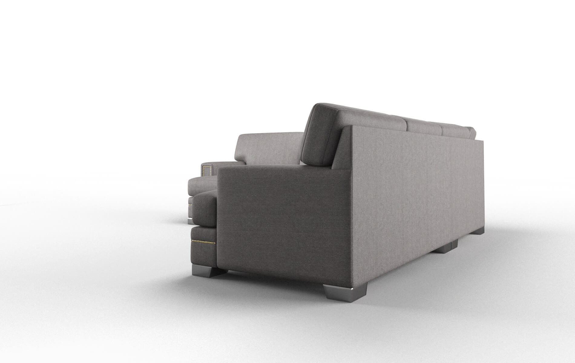 Barcelona Sasha Granite Sectional metal legs 4