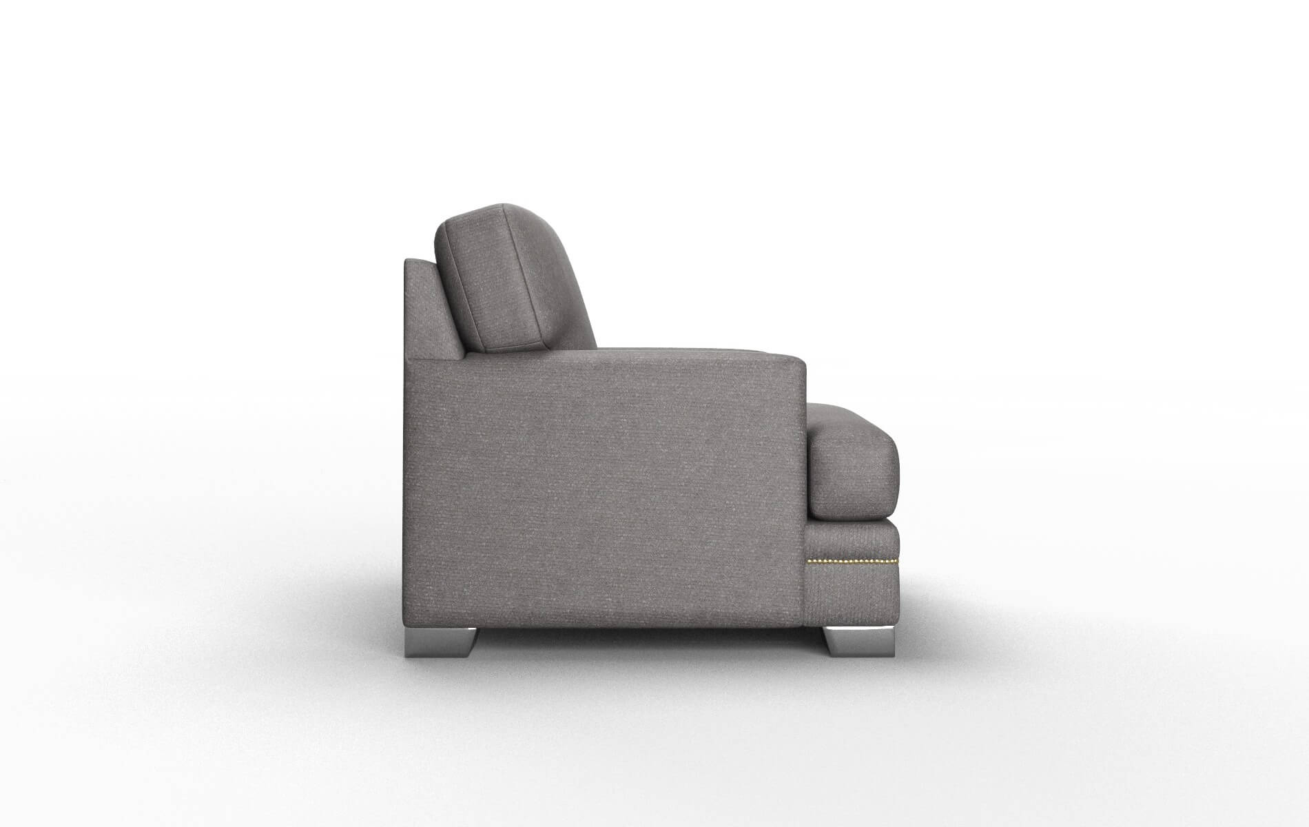 Barcelona Sasha Grey Chair metal legs 3
