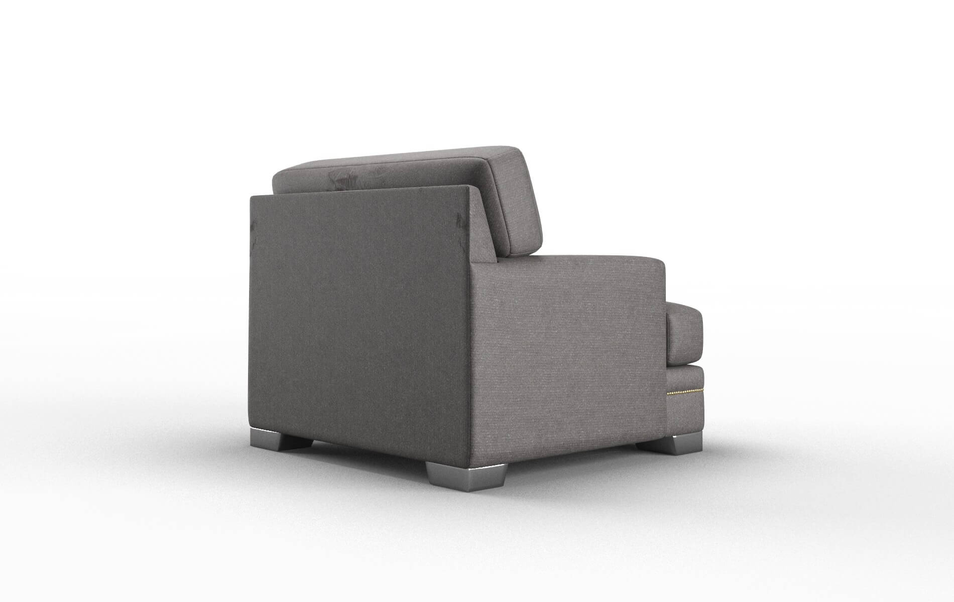 Barcelona Sasha Grey Chair metal legs 5