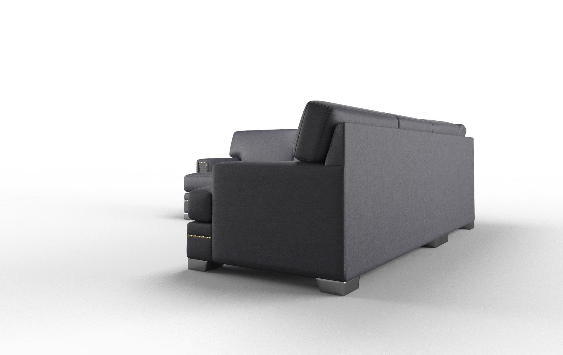 Barcelona Sasha Navy Sectional metal legs 4