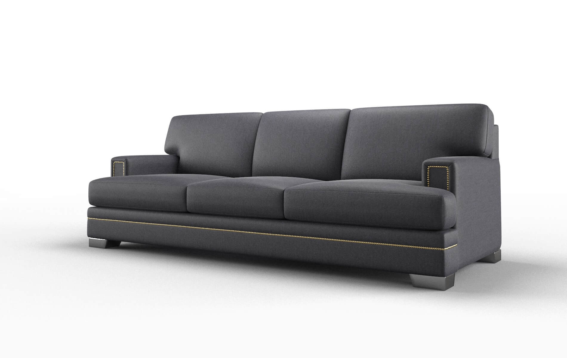 Barcelona Sasha Navy Sofa metal legs 4
