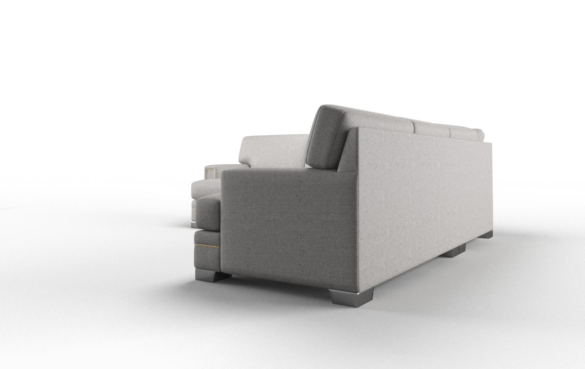 Barcelona Sasha Silver Sectional metal legs 4