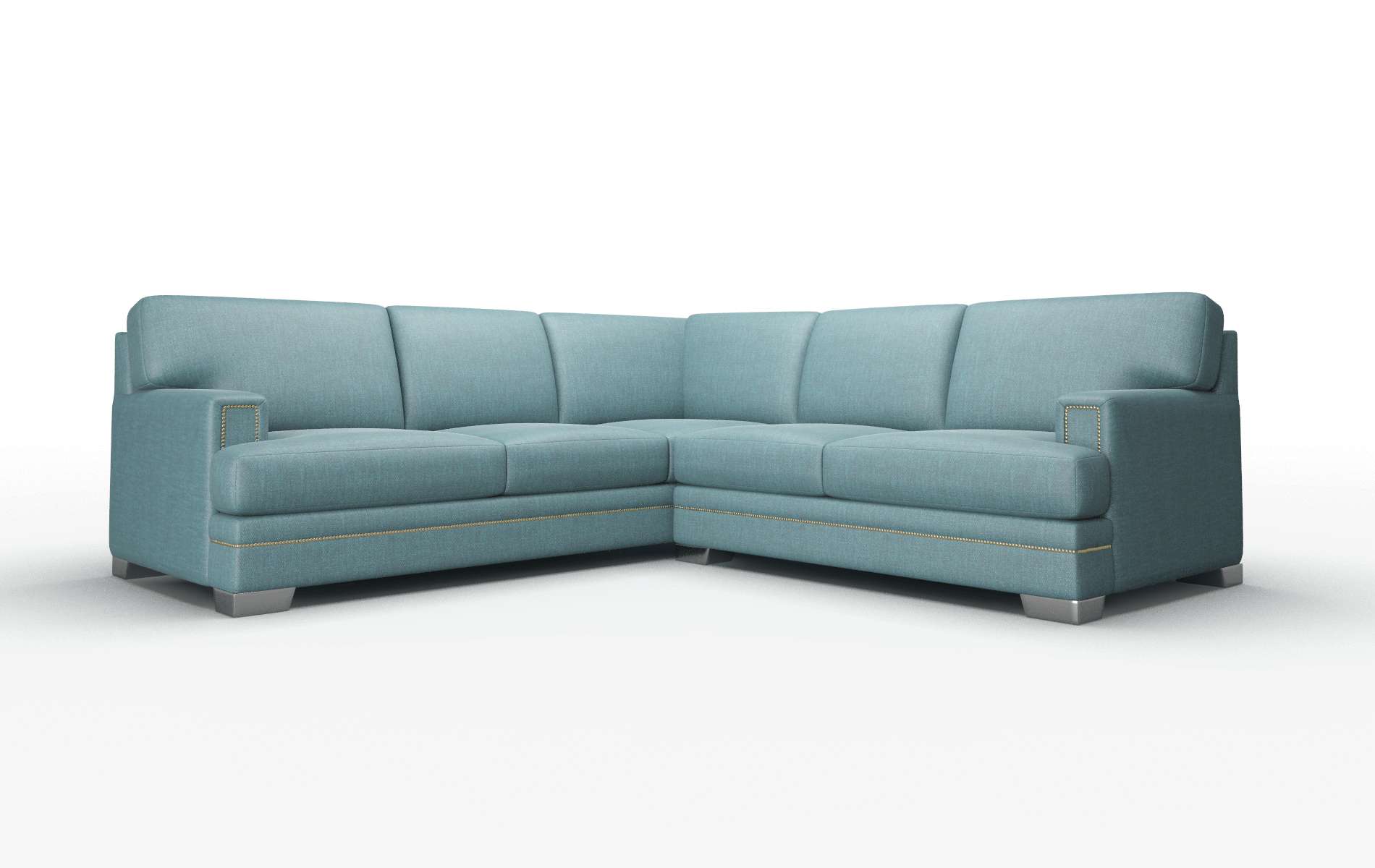 Barcelona Simplex blue_moon Sectional Metal Legs  1