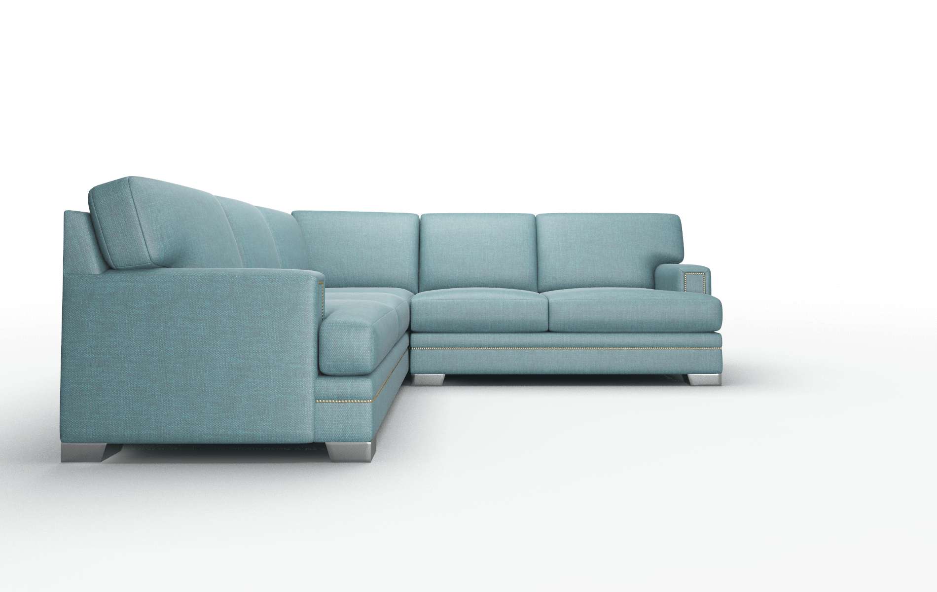 Barcelona Simplex Blue_moon Sectional metal legs 2