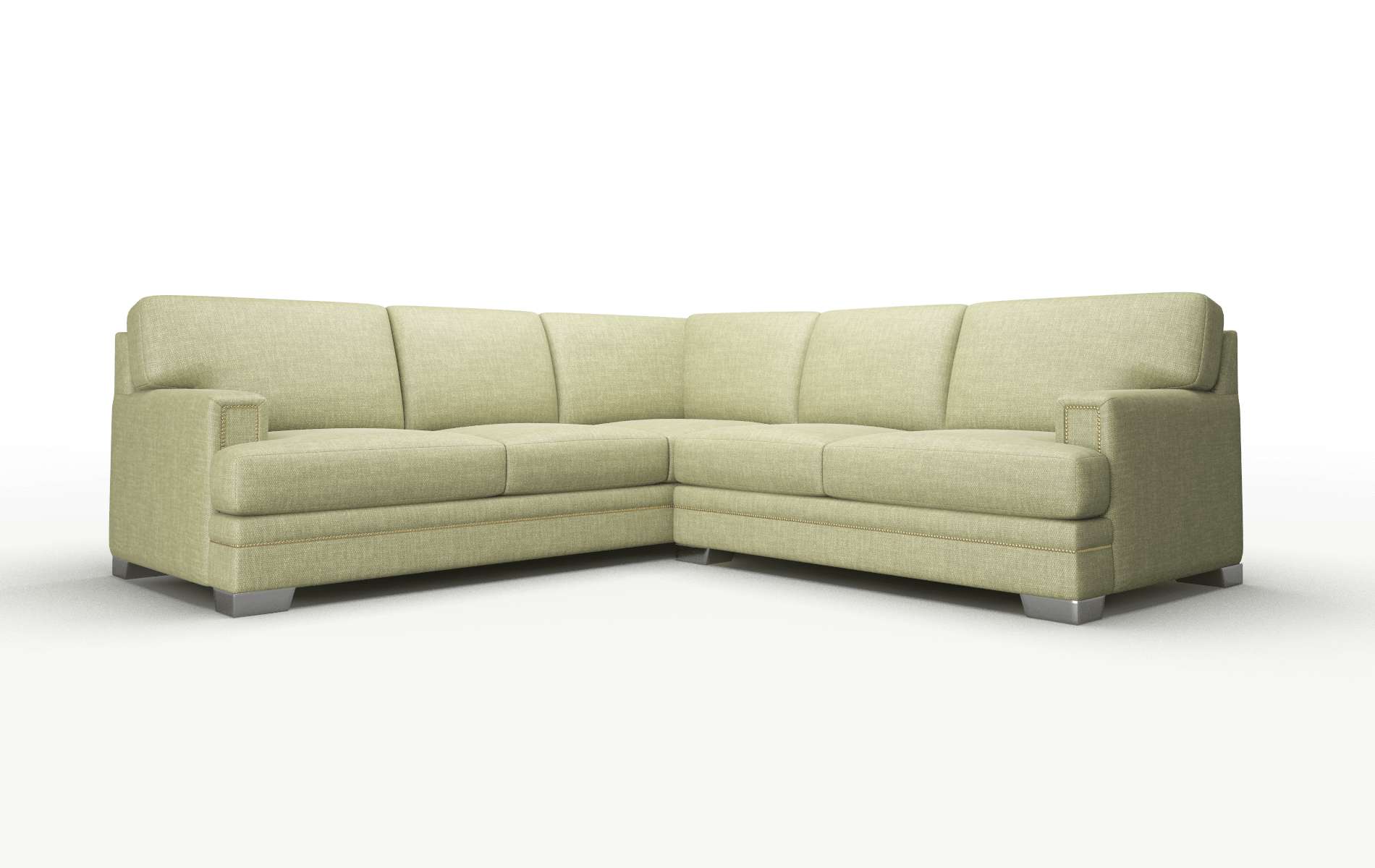 Barcelona Simplex Sour_apple Sectional metal legs 1