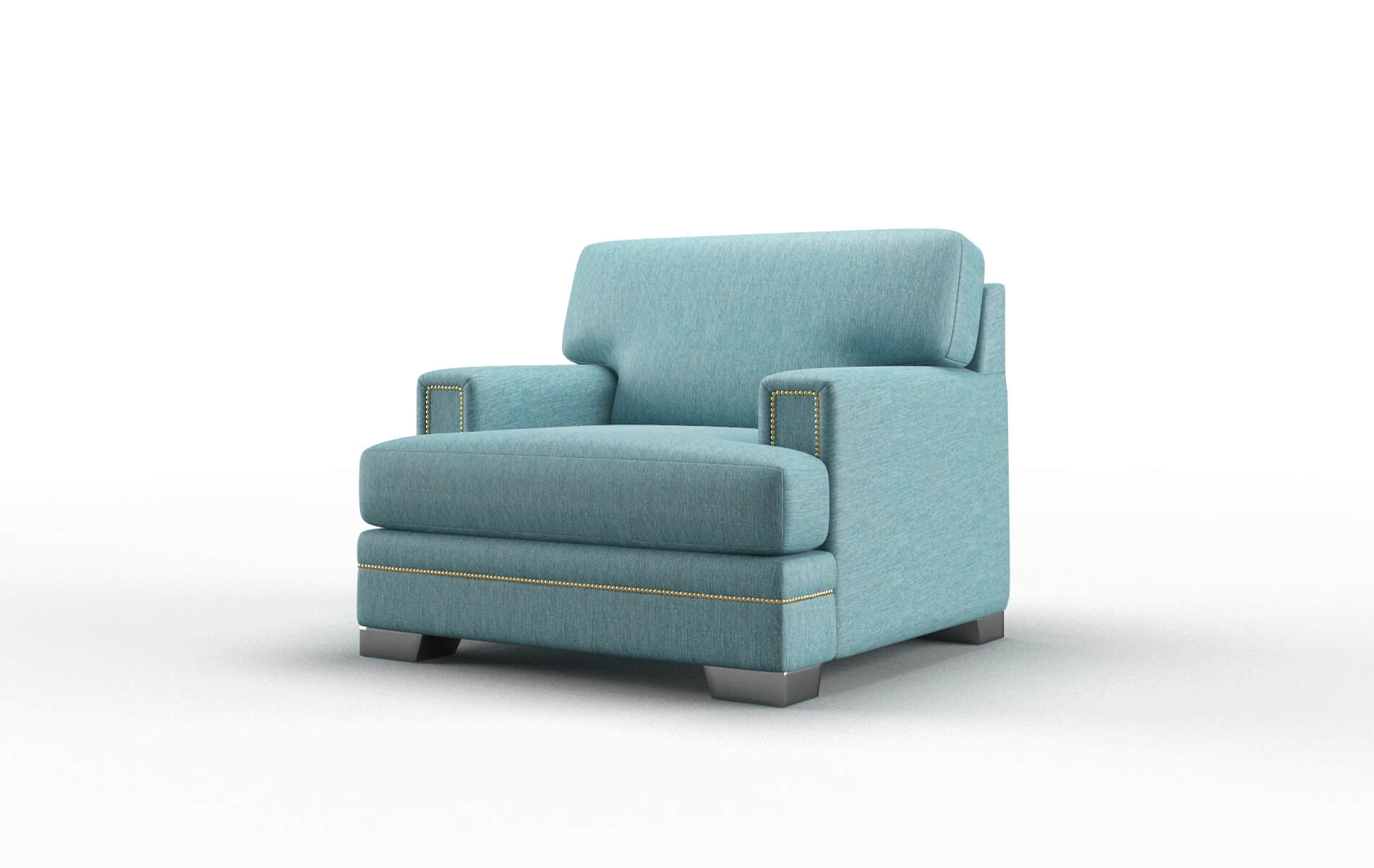 Barcelona Sorrento Denim Chair metal legs 4