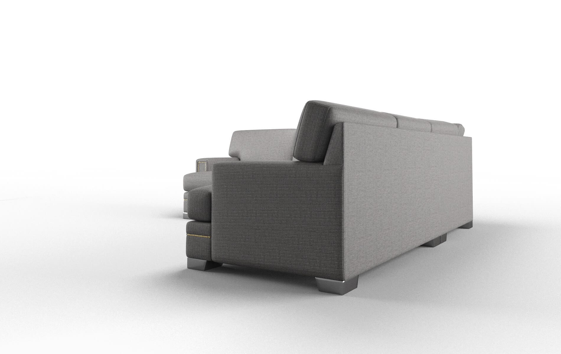 Barcelona Terrain Oatmeal Sectional metal legs 4