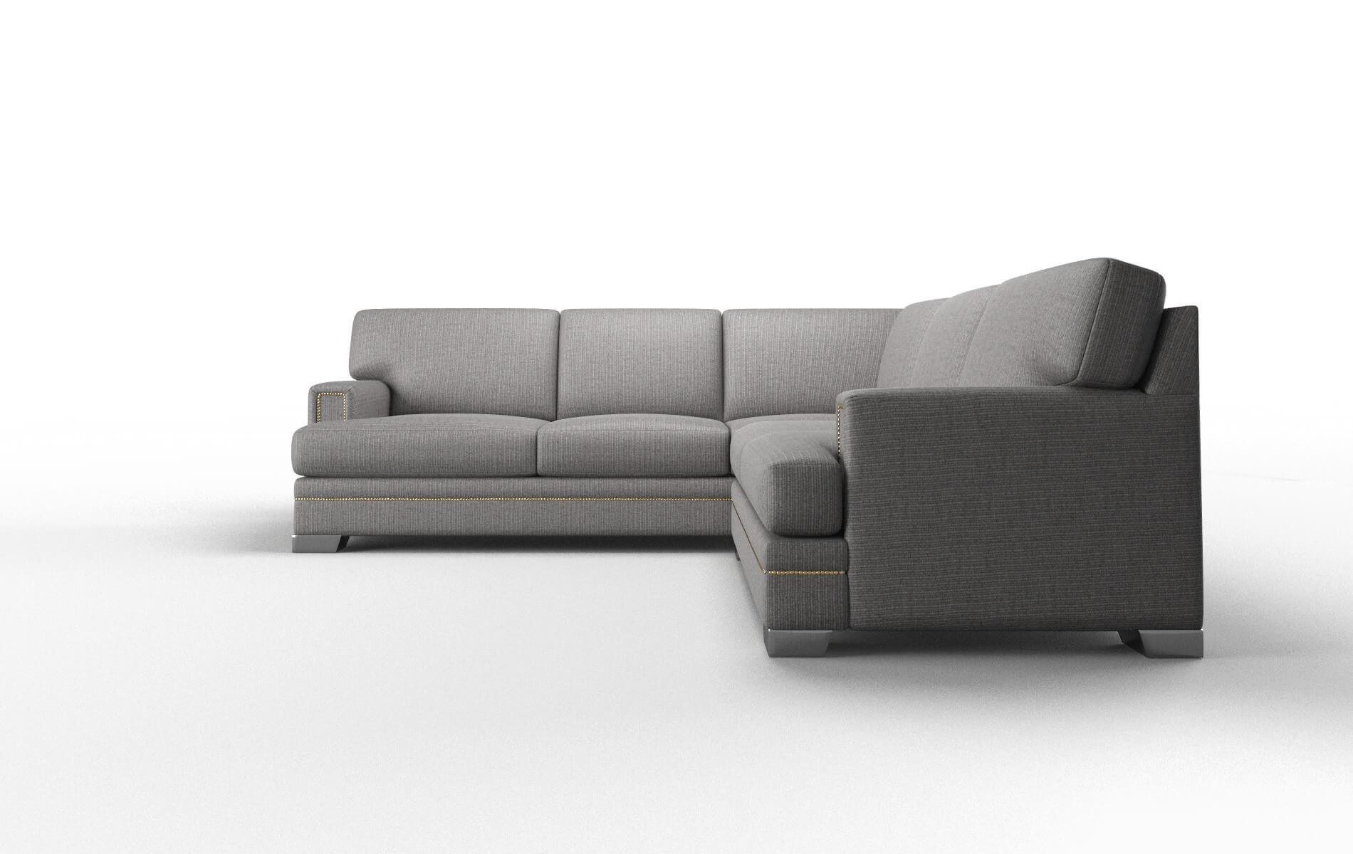 Barcelona Terrain Oatmeal Sectional metal legs 5