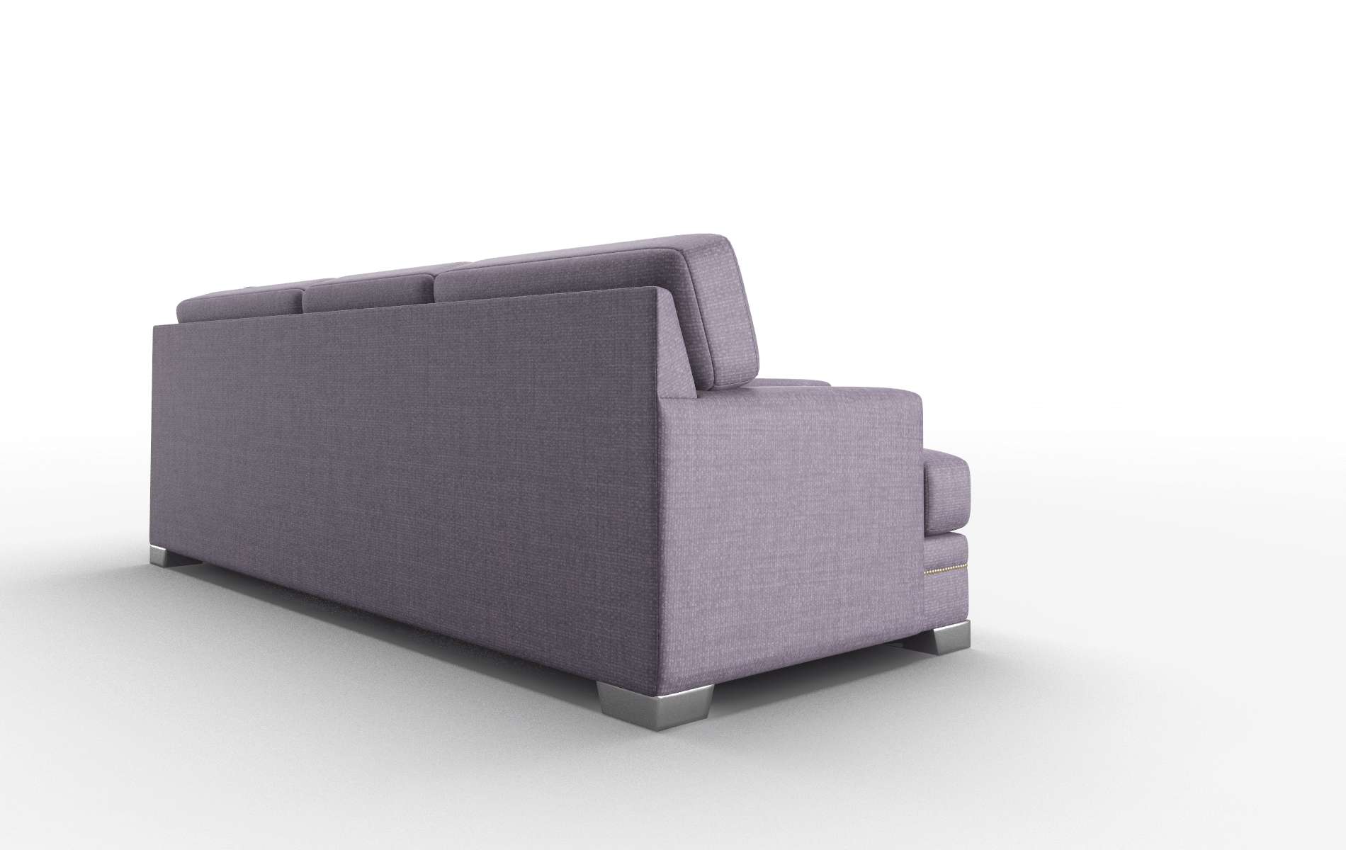 Barcelona Tess Blackberry Sectional metal legs 3