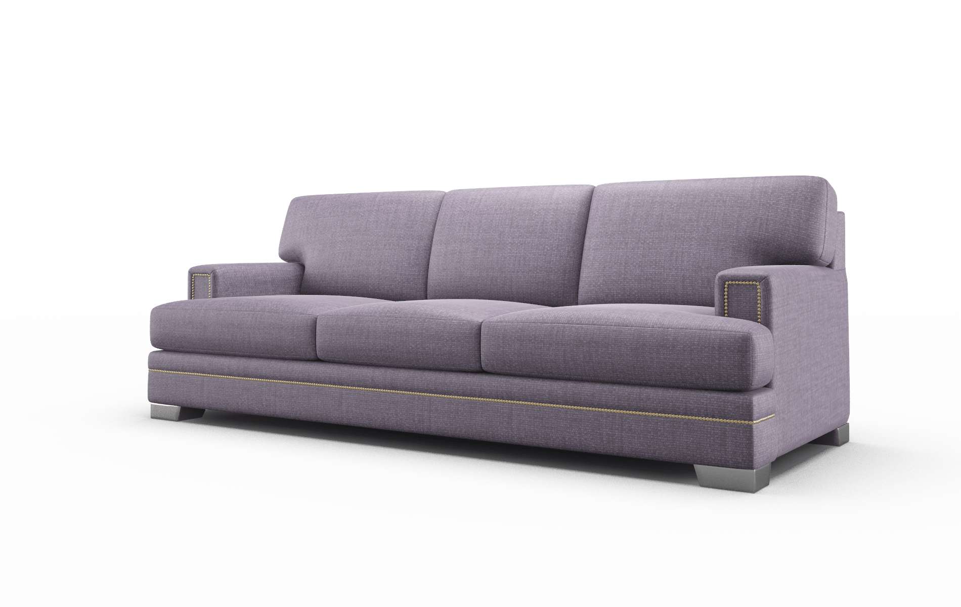 Barcelona Tess Blackberry Sofa metal legs 4