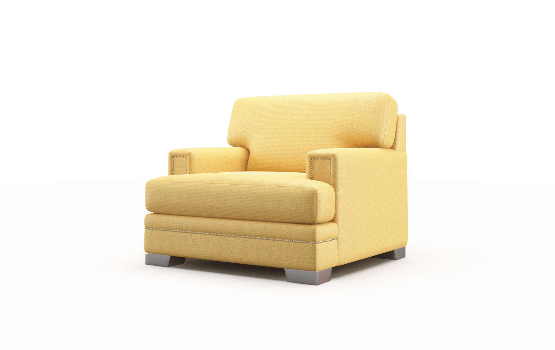 Barcelona Tess Turmeric Chair metal legs 4