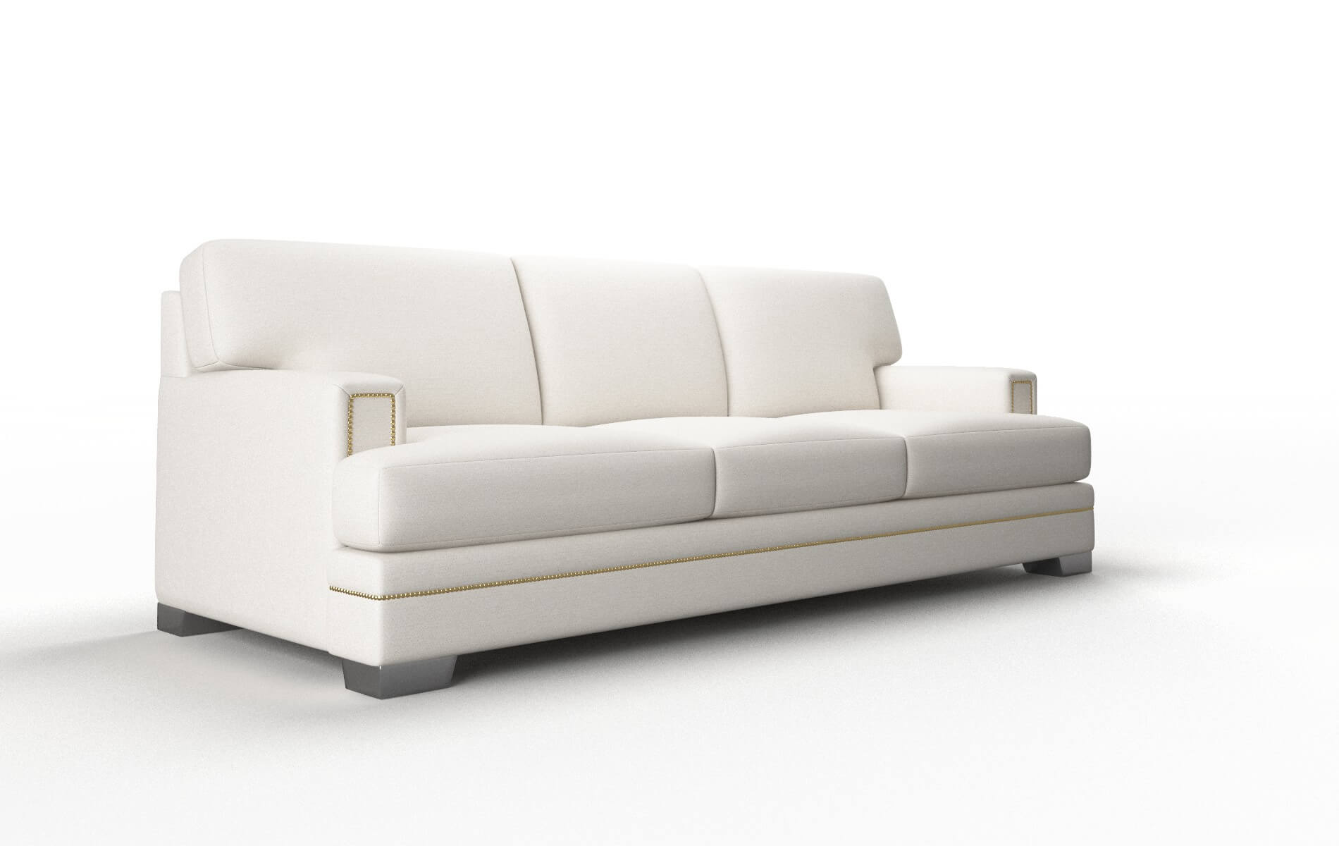 Barcelona Venice Eggshell Sofa metal legs 2