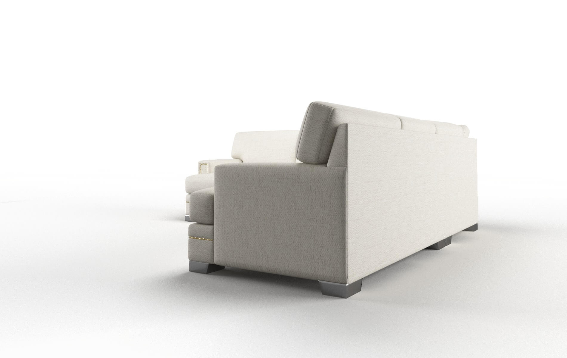 Barcelona Venus Cream Sectional metal legs 4