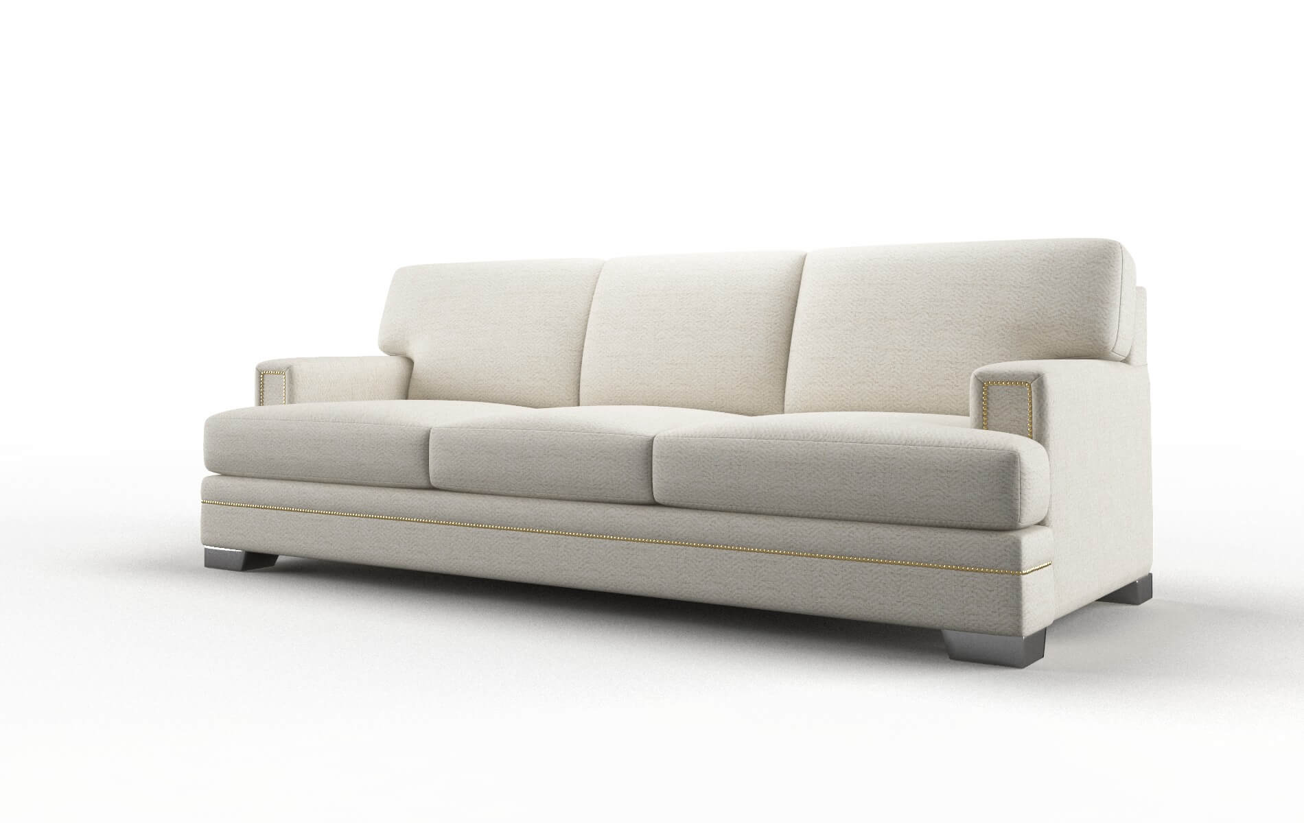 Barcelona Venus Cream Sofa metal legs 4