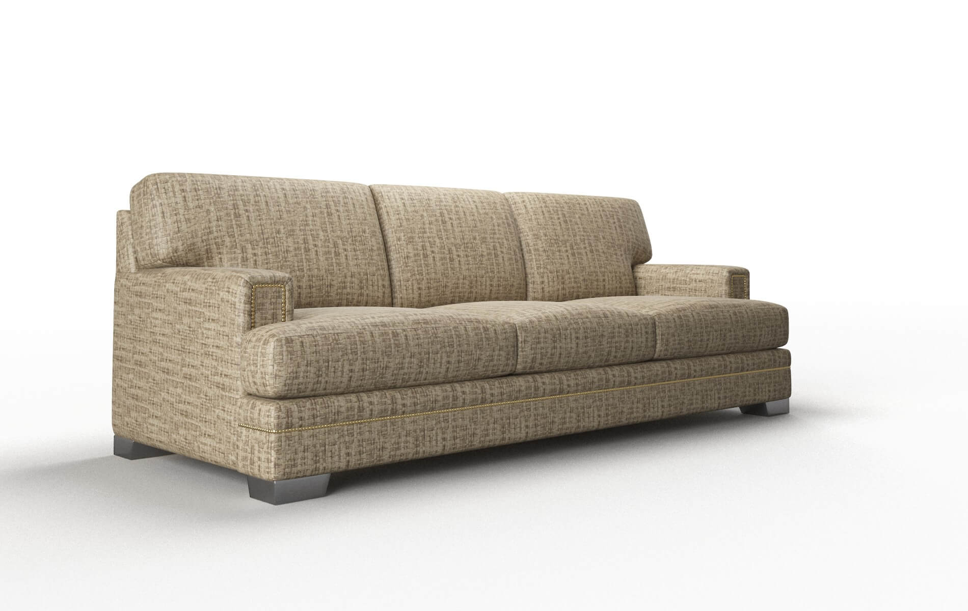 Barcelona Venus Mocha Sofa metal legs 2