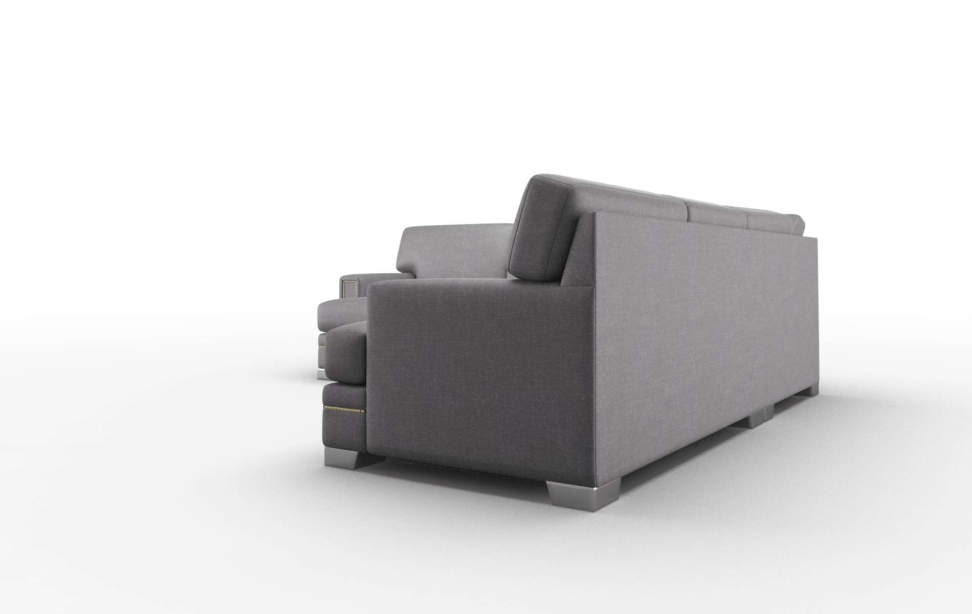 Barcelona Venus Onyx Sectional metal legs 4