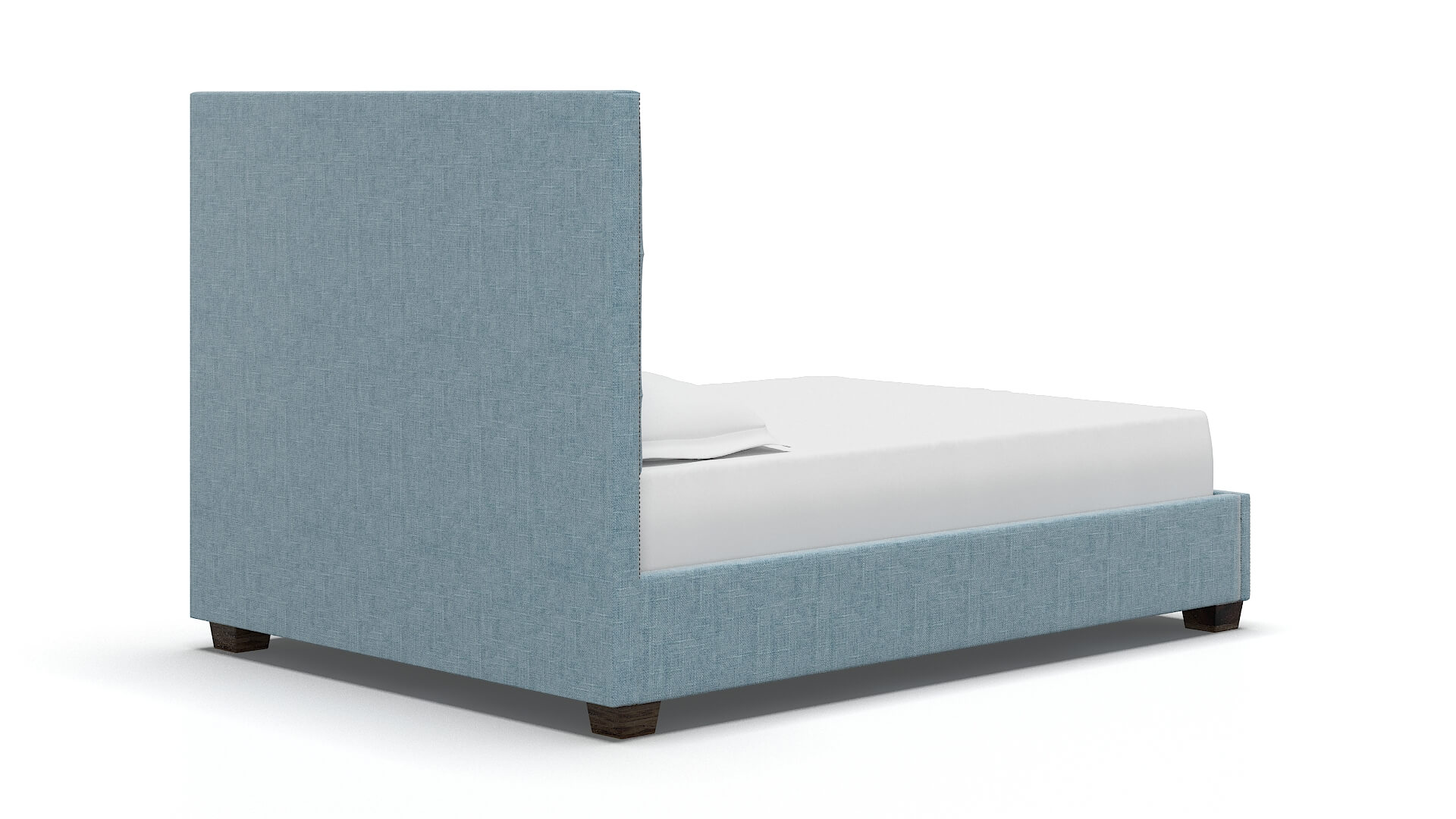 Bellezza Atlas Turquoise Bed espresso legs 4