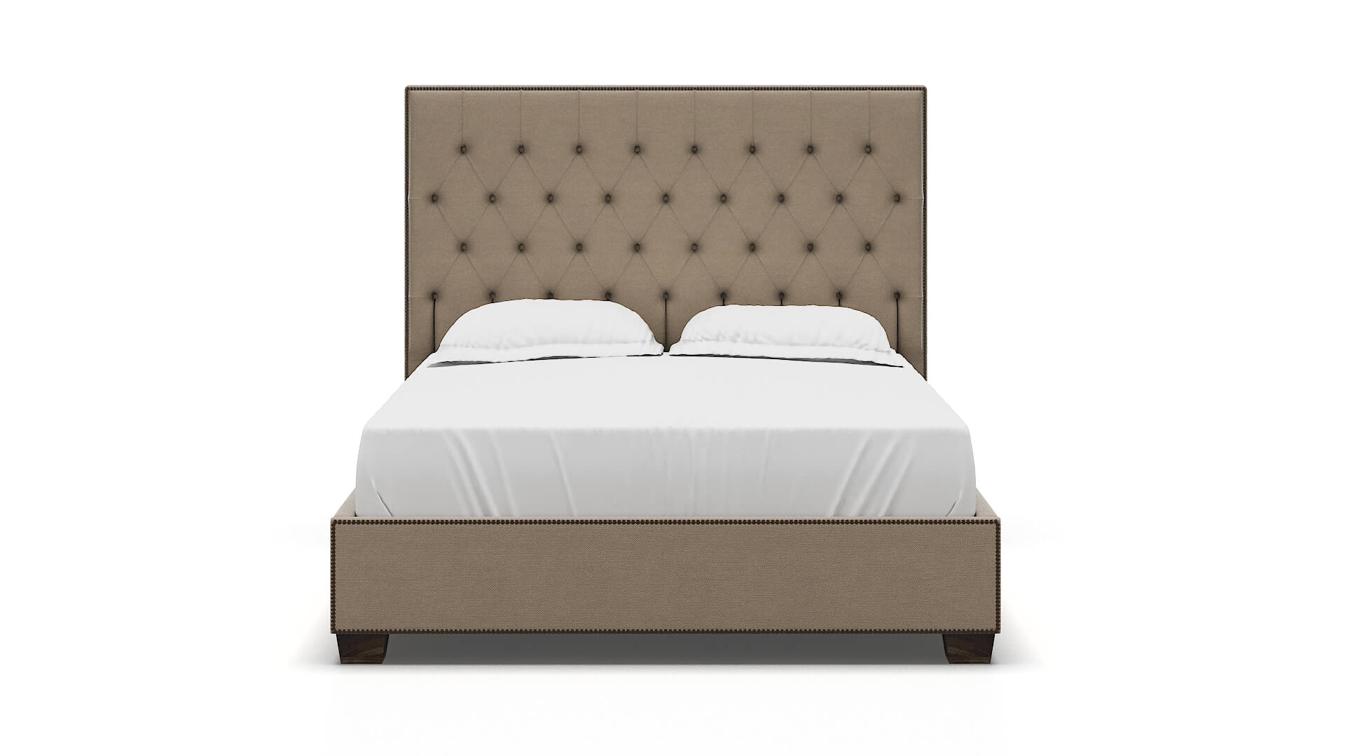 Bellezza Avenger Driftwood Bed espresso legs 1