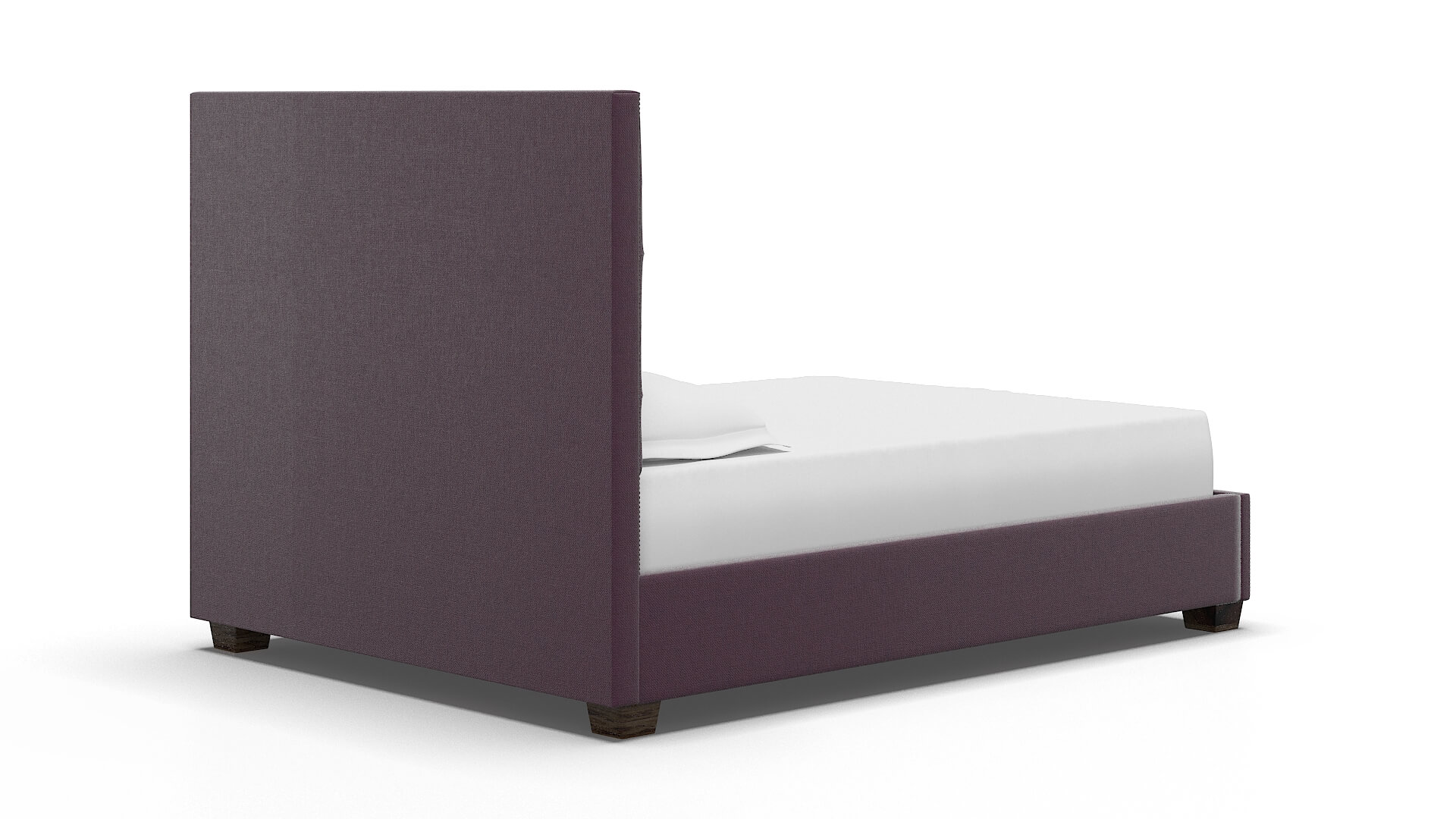 Bellezza Bella Aubergine Bed espresso legs 4