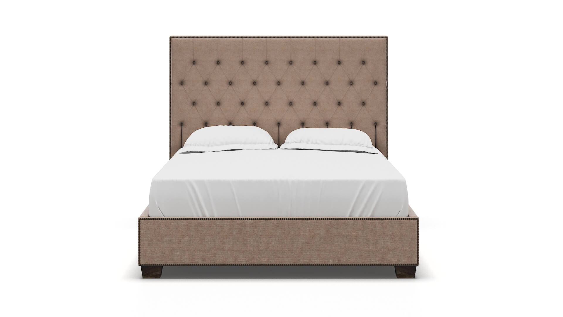 Bellezza Bella Pewter Bed espresso legs 1