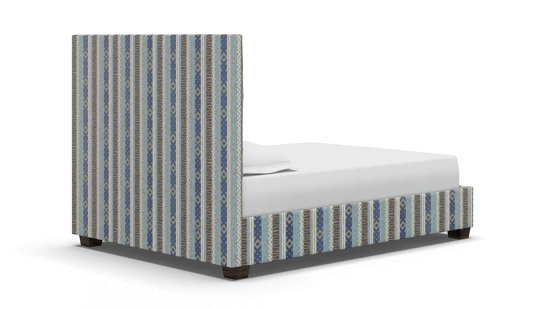 Bellezza Bodhi Indigo Bed espresso legs 4
