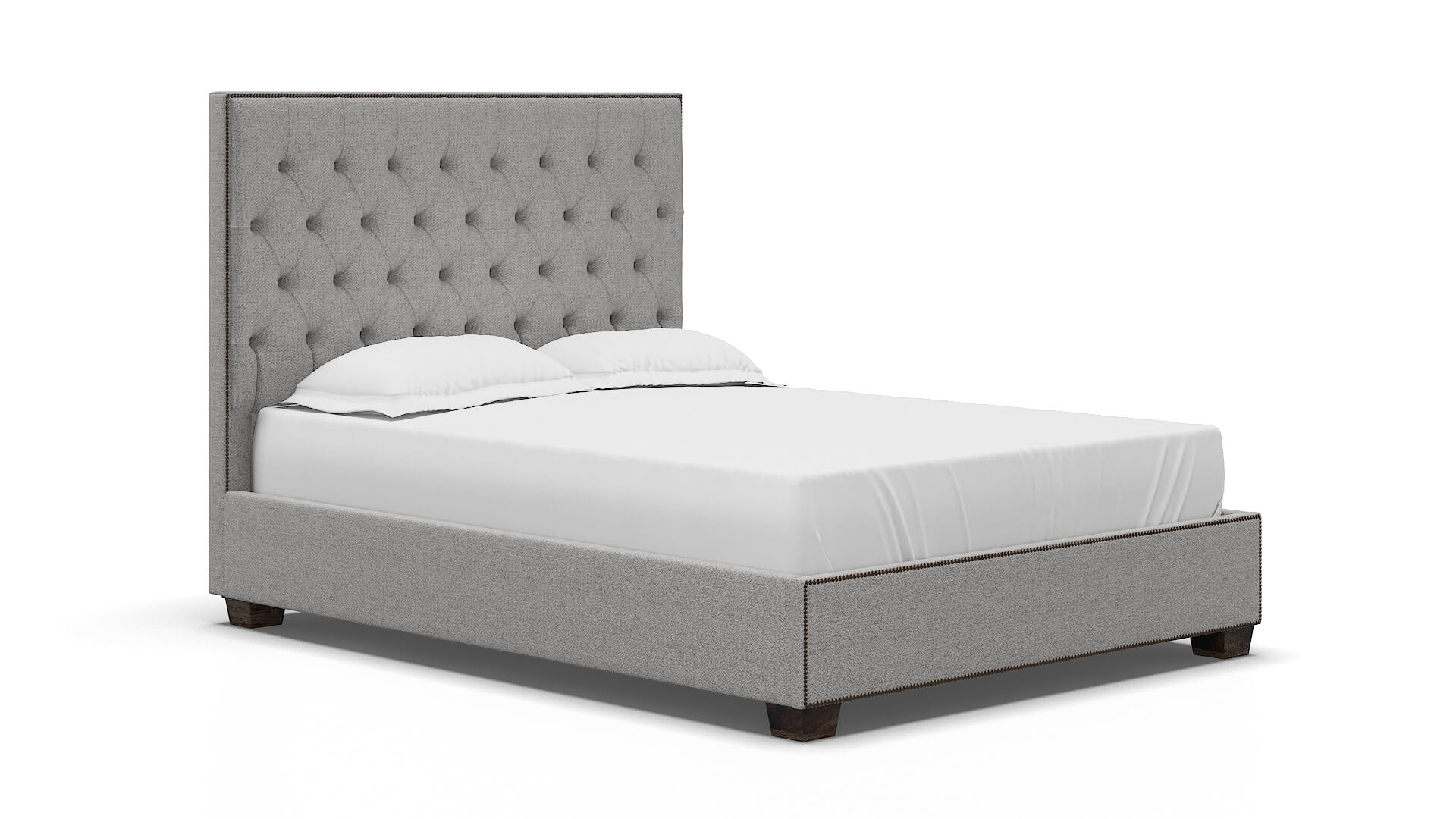 Bellezza Catalina Silver Bed espresso legs 2
