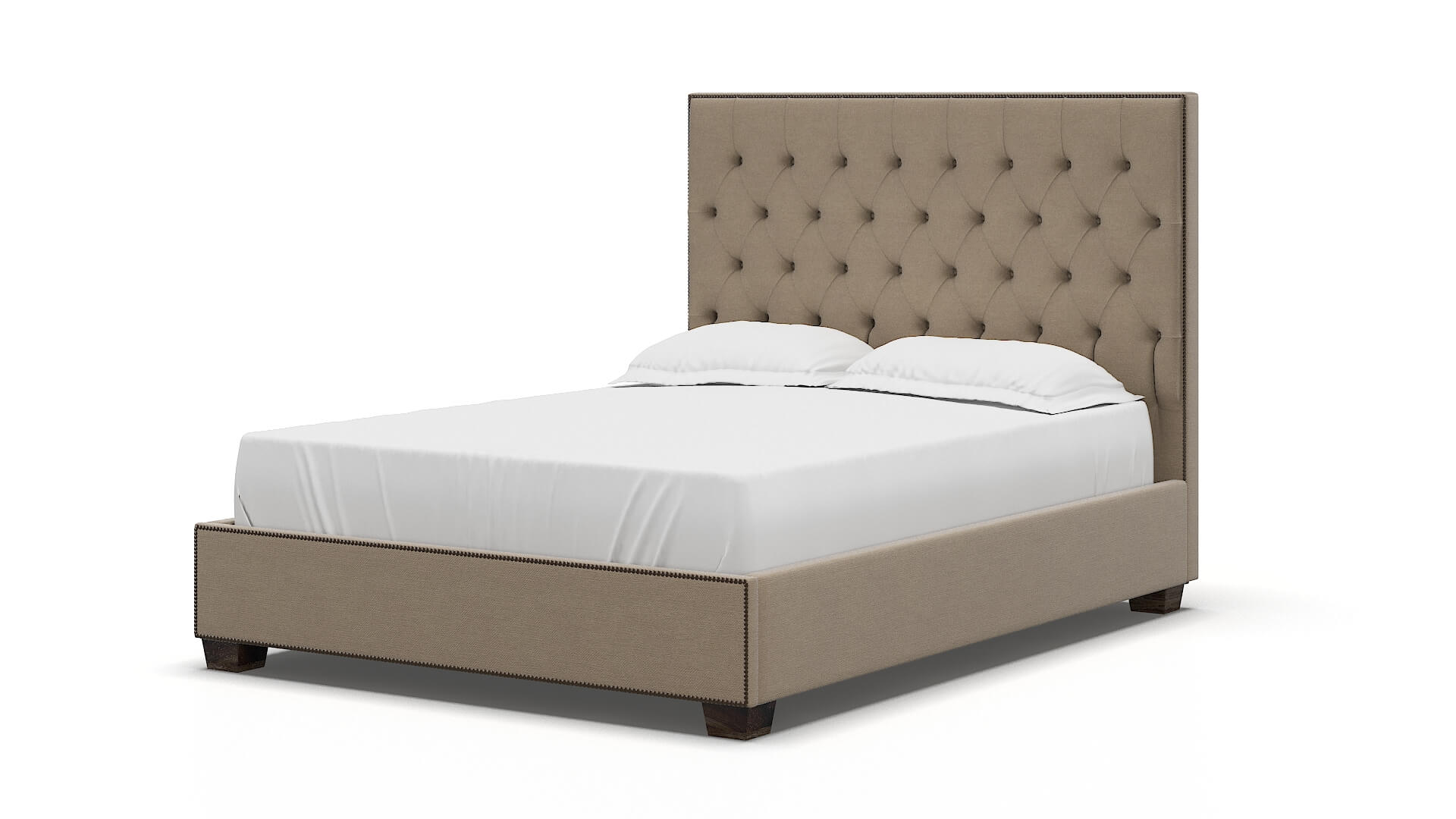 Bellezza Chance Platinum Bed espresso legs 5