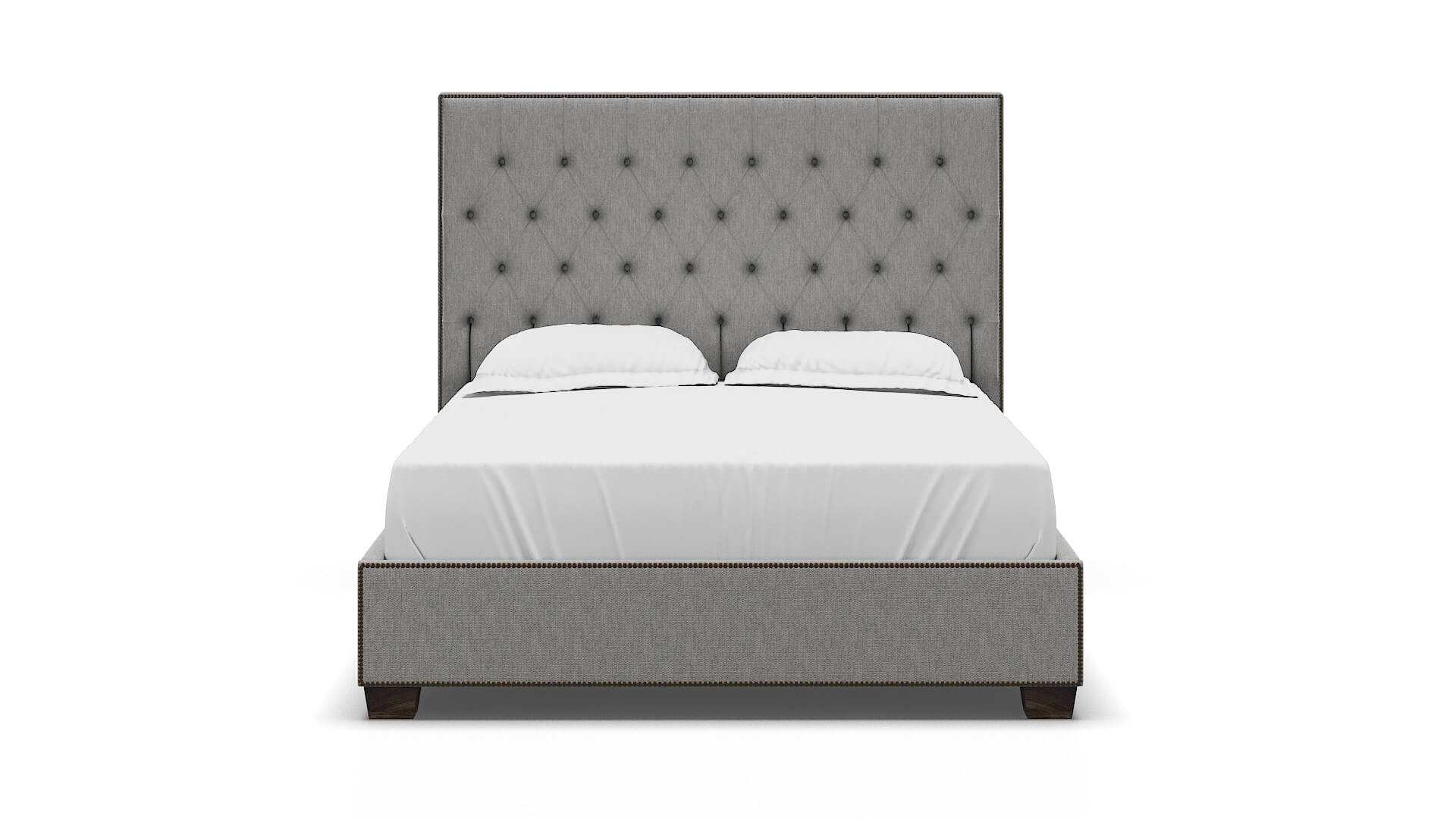 Bellezza Cosmo Steel Bed espresso legs 1