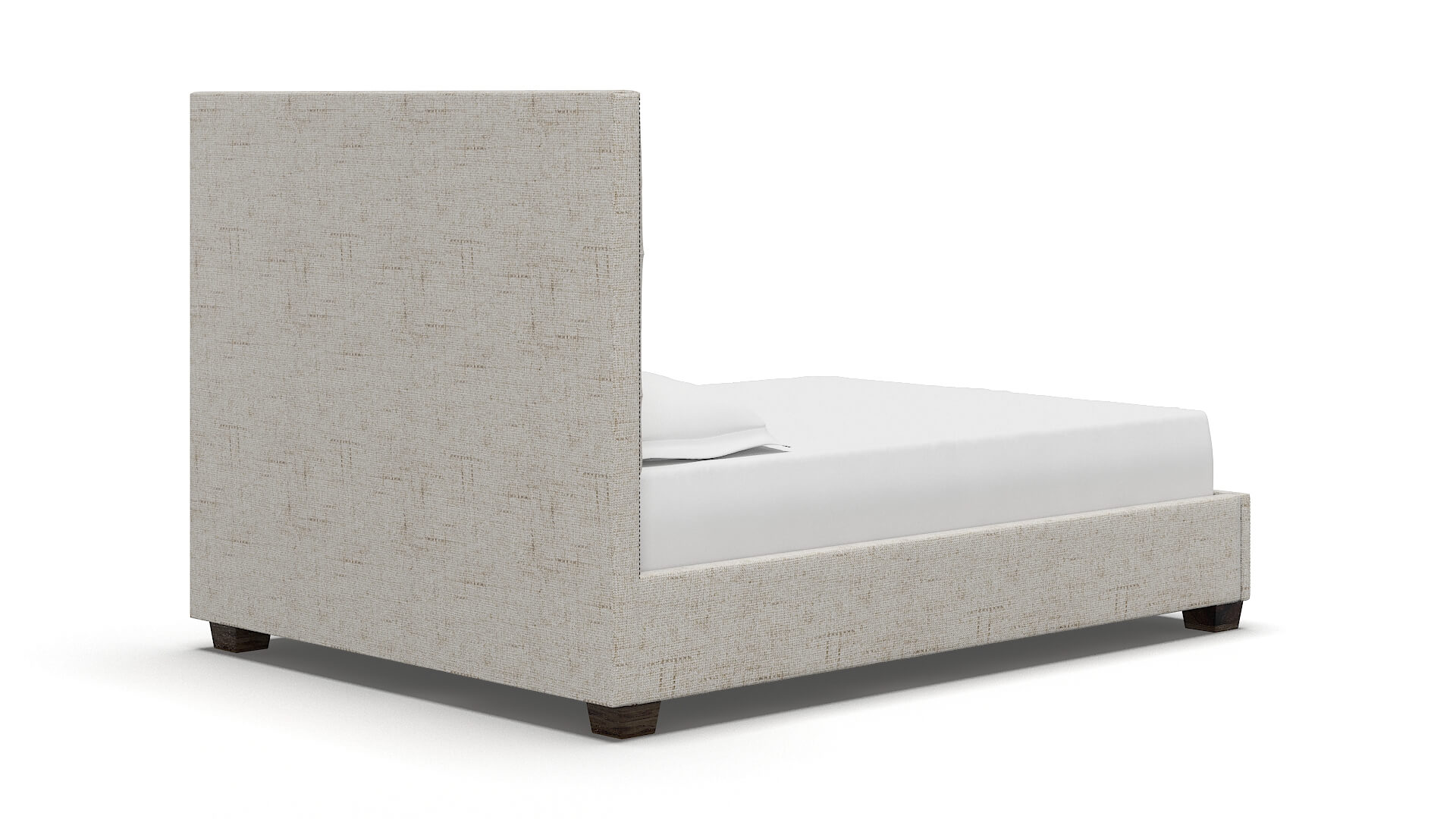 Bellezza Derby Taupe Bed espresso legs 4